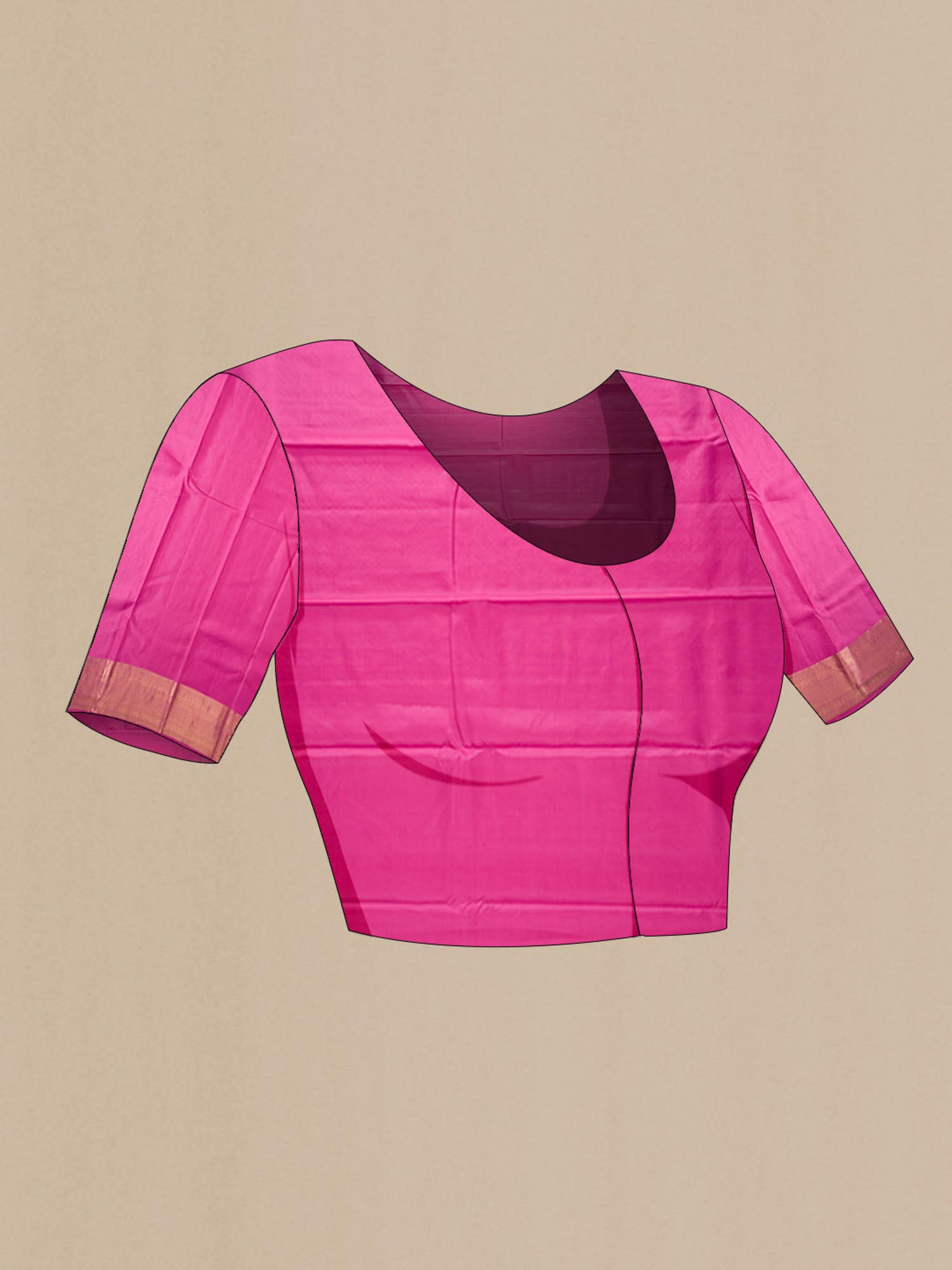 Pink Kanchipuram Silk Saree