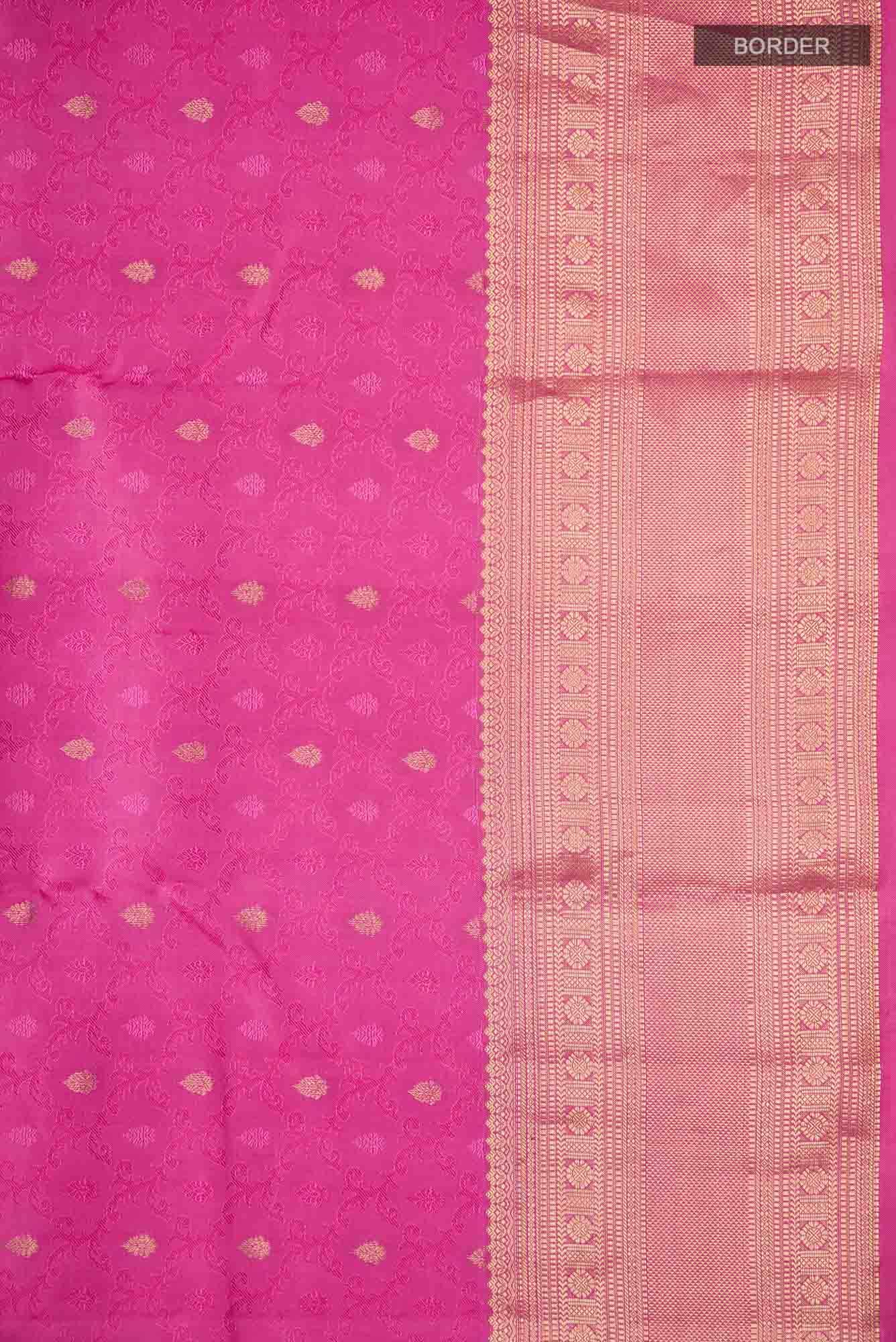 Pink Kanchipuram Silk Saree