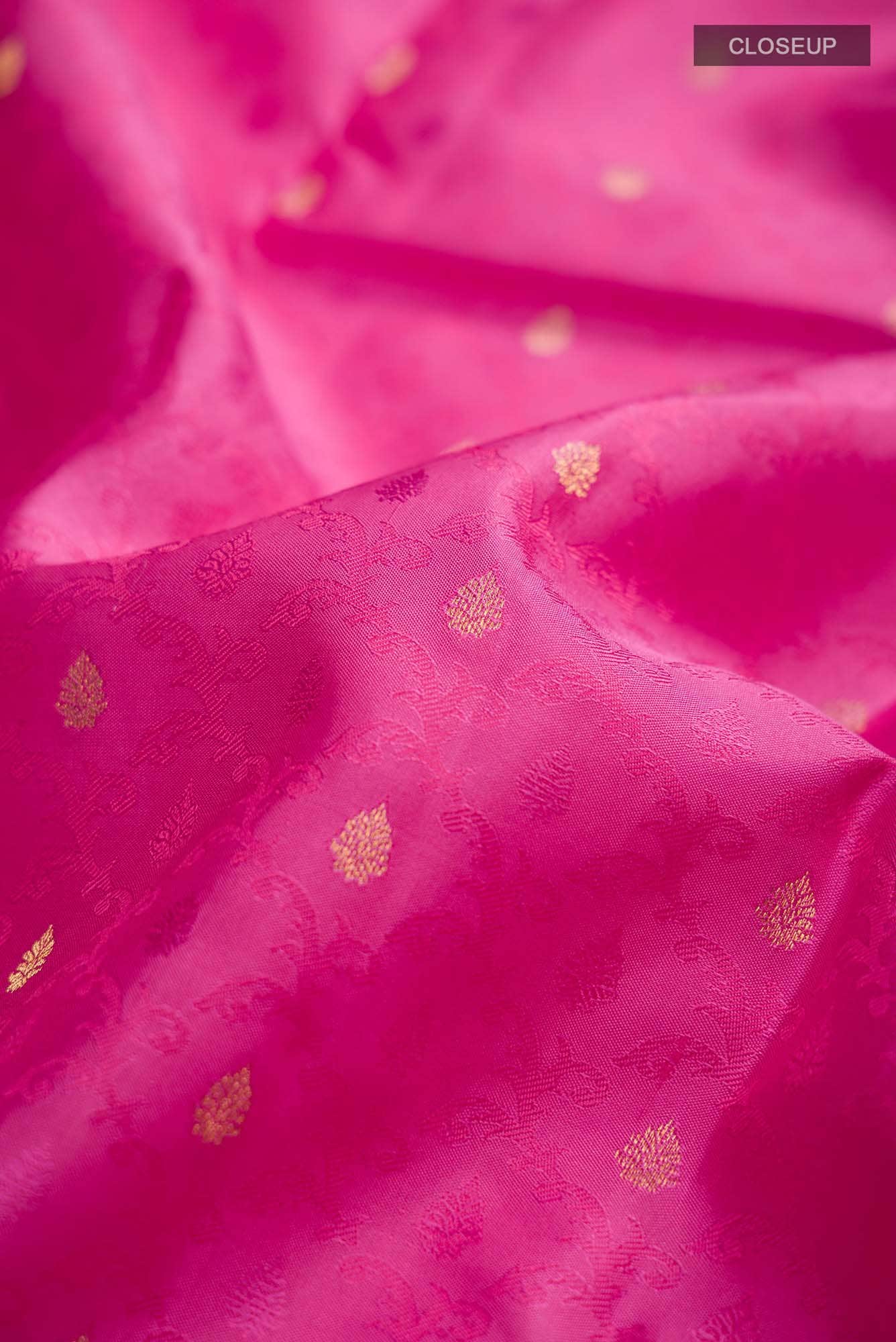 Pink Kanchipuram Silk Saree