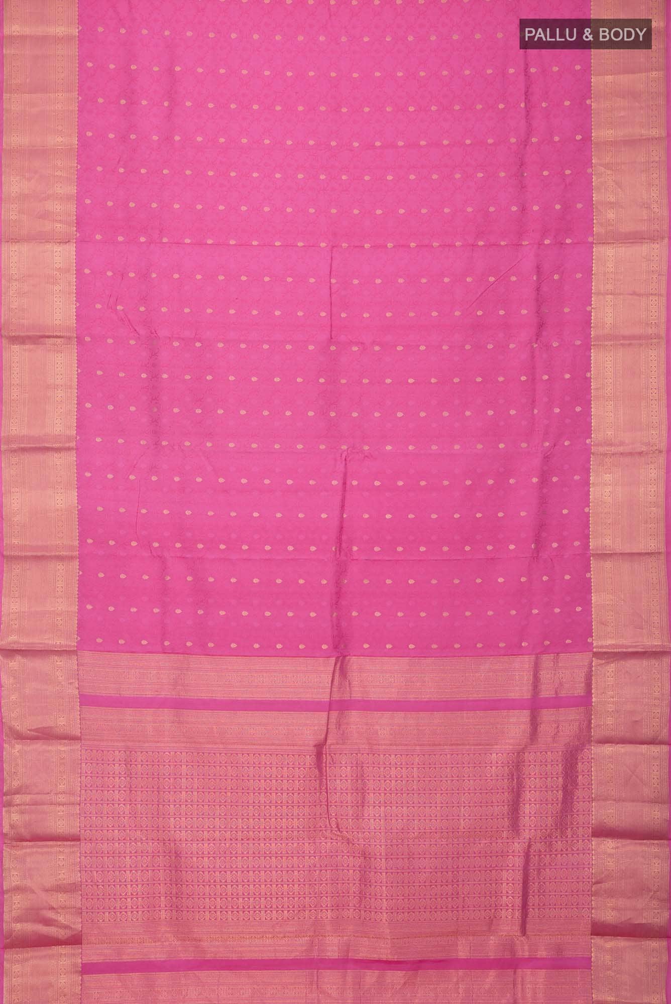 Pink Kanchipuram Silk Saree