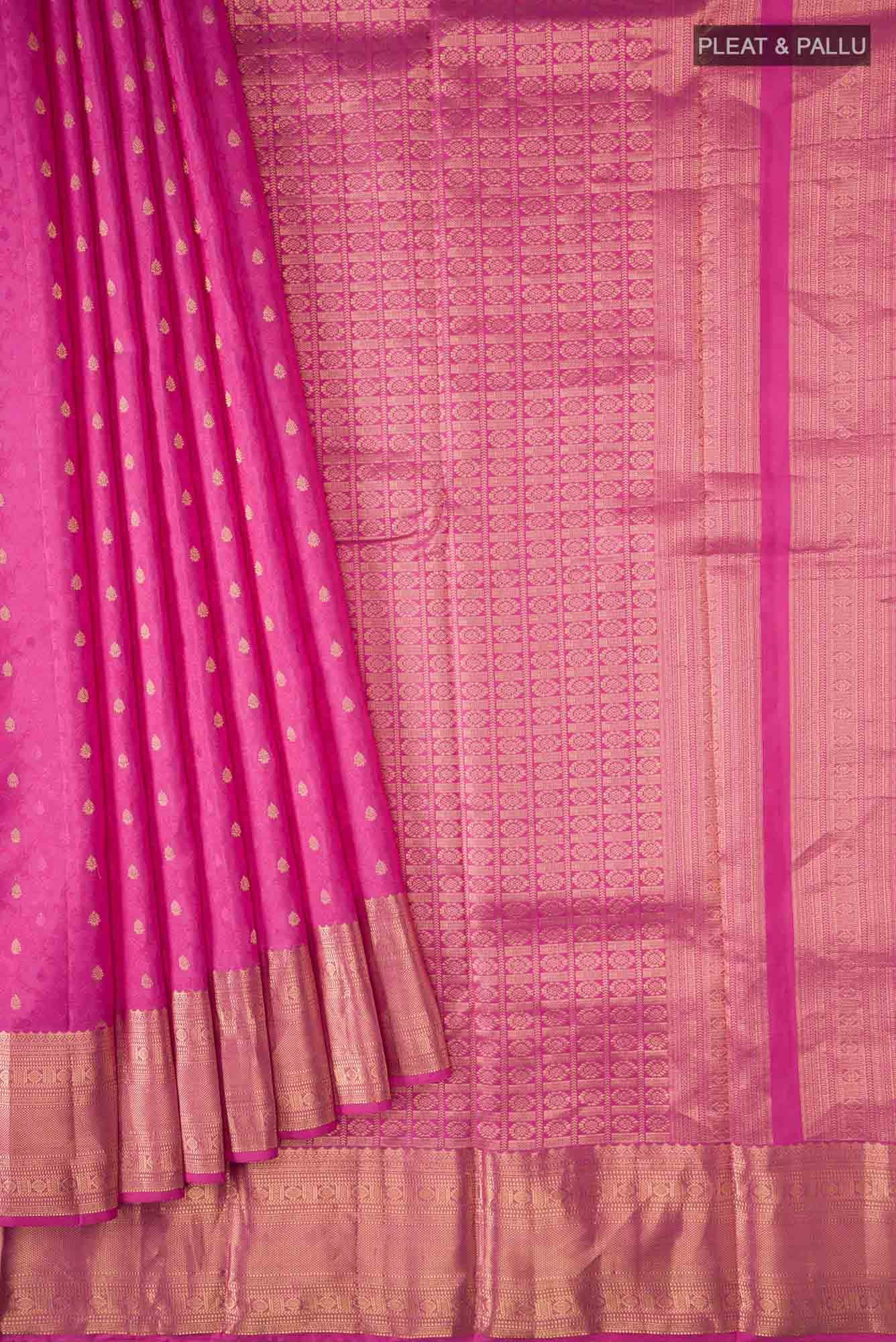 Pink Kanchipuram Silk Saree