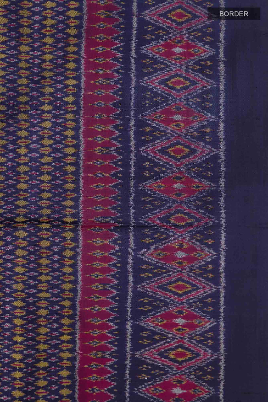 Navy Blue Pochampally Silk Saree