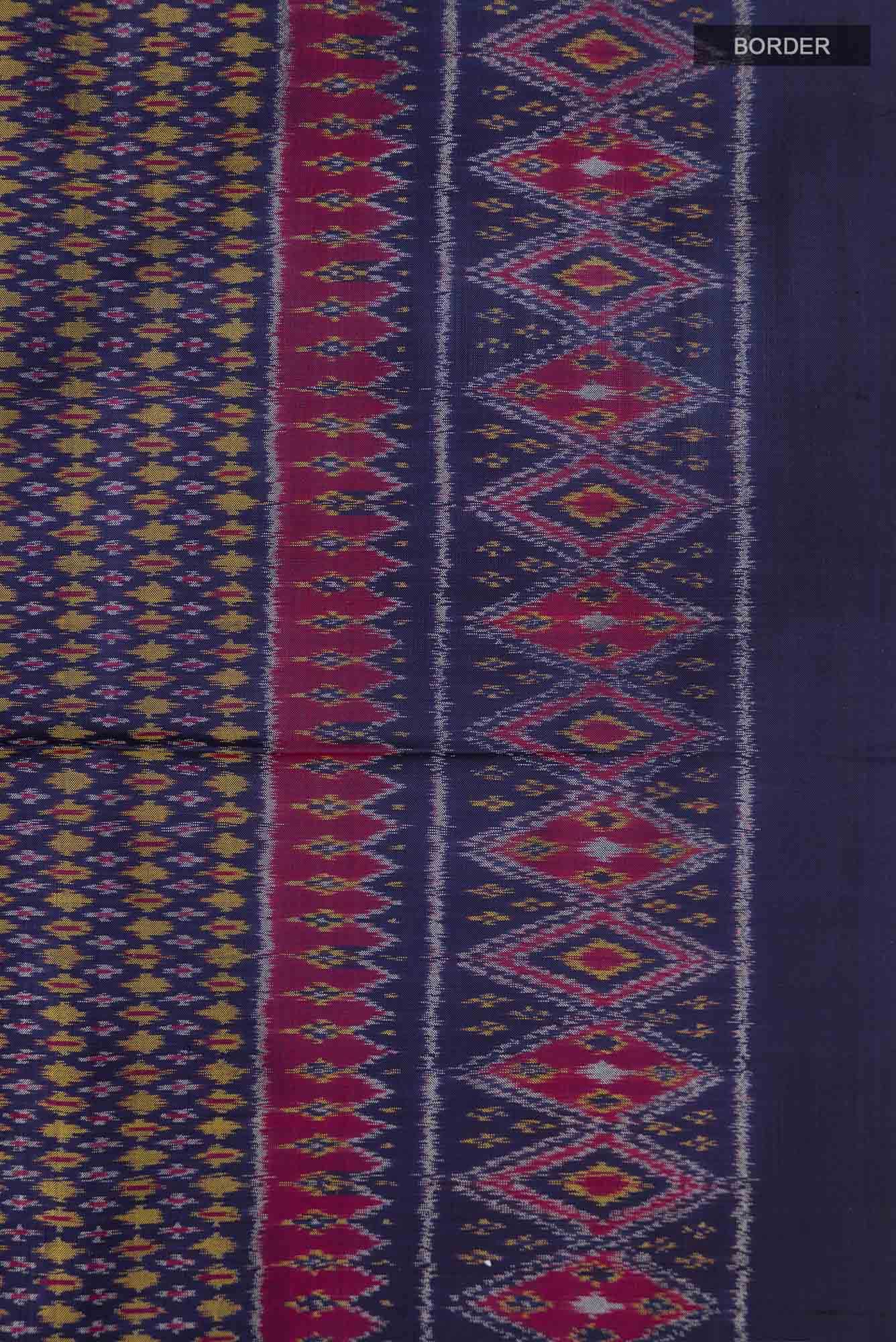 Navy Blue Pochampally Silk Saree