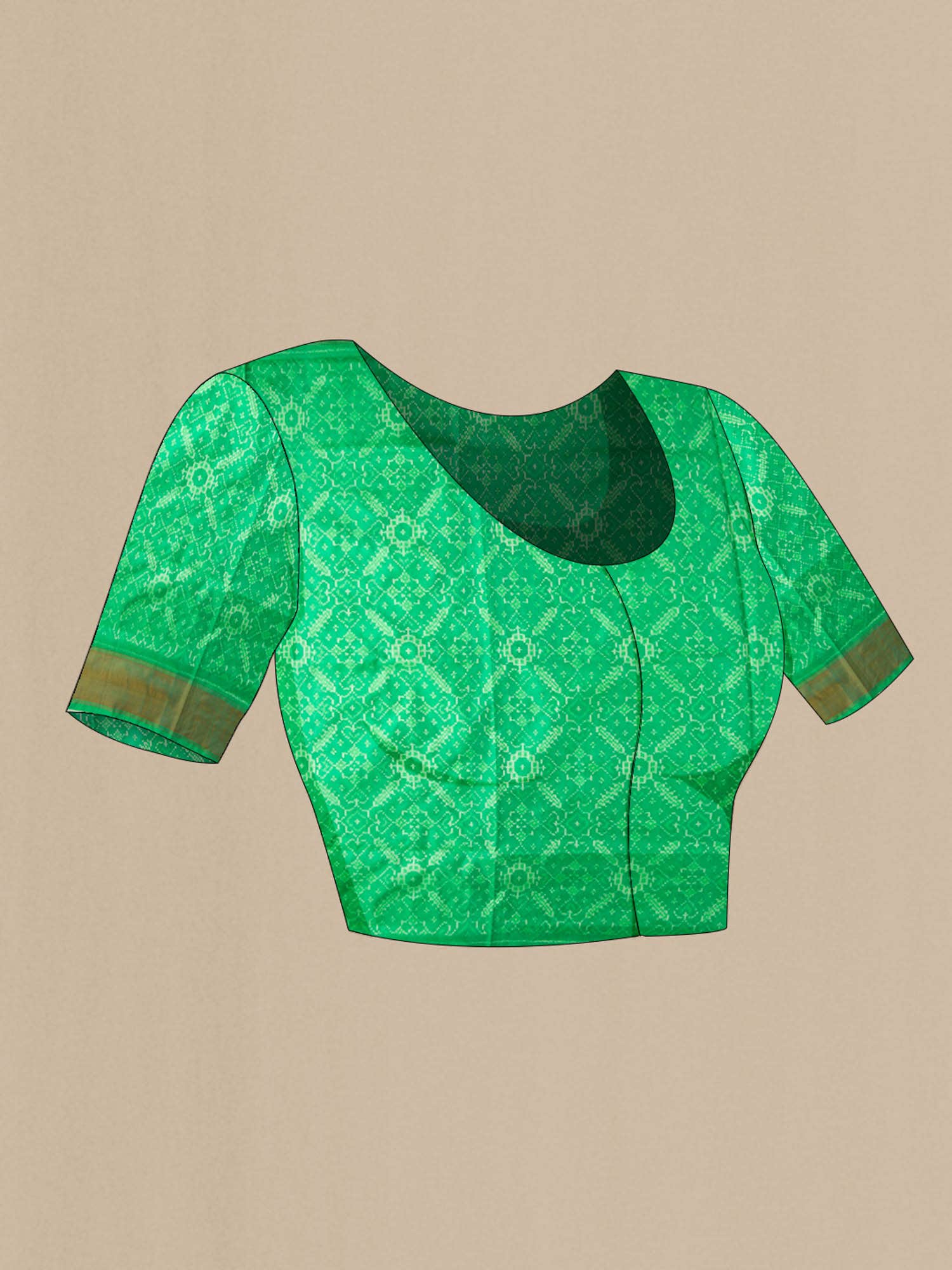 Green Pochampally Silk Saree