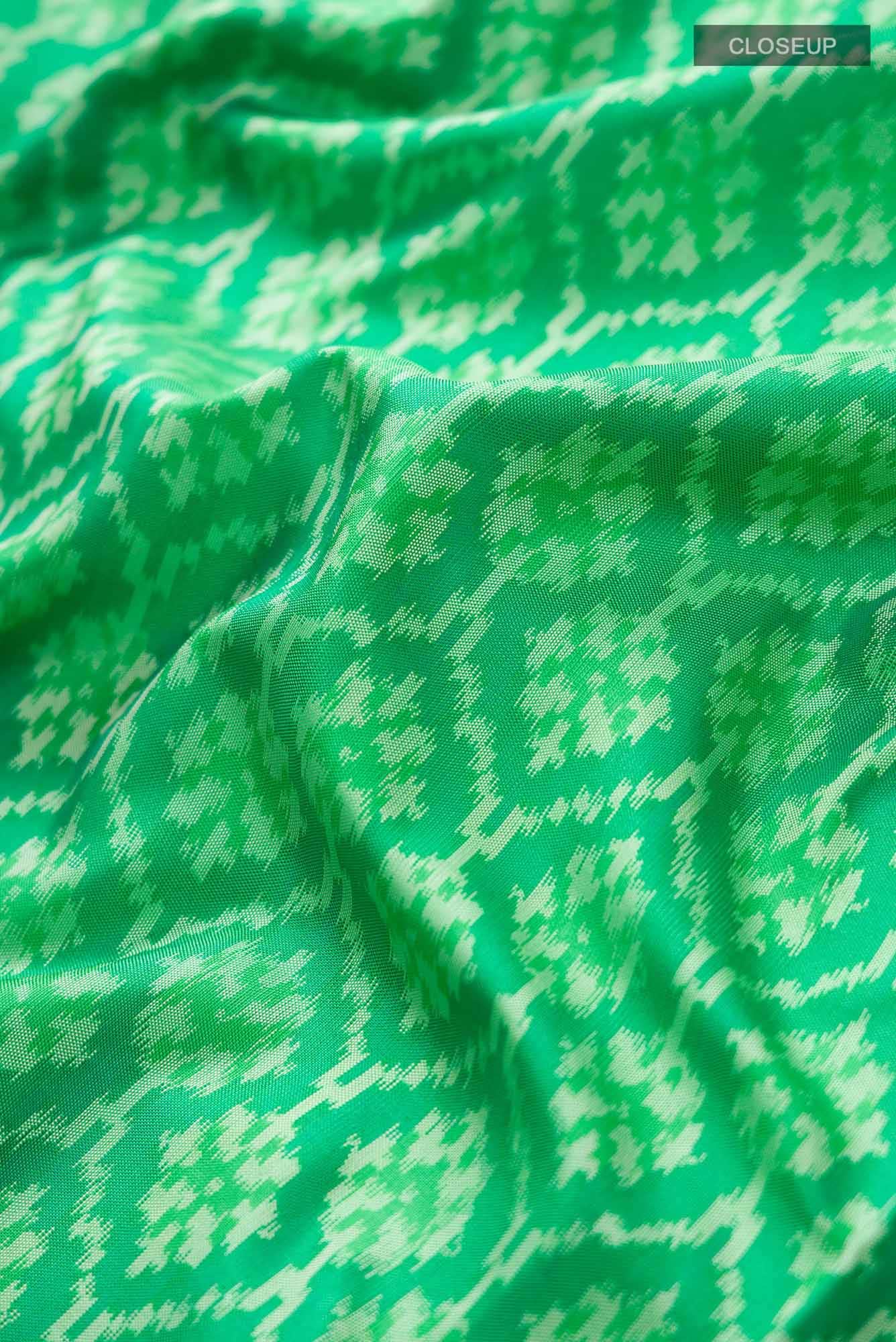 Green Pochampally Silk Saree