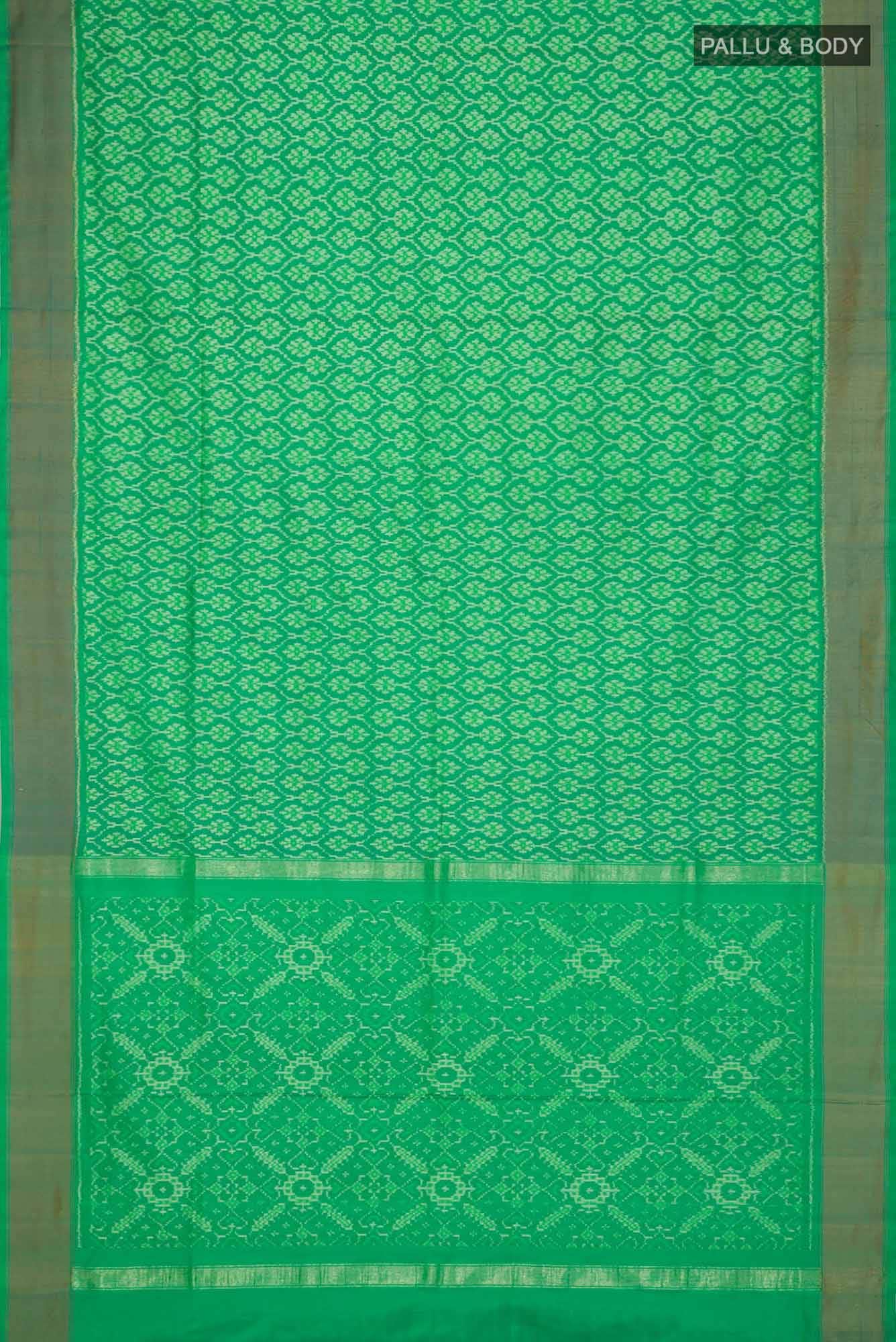 Green Pochampally Silk Saree