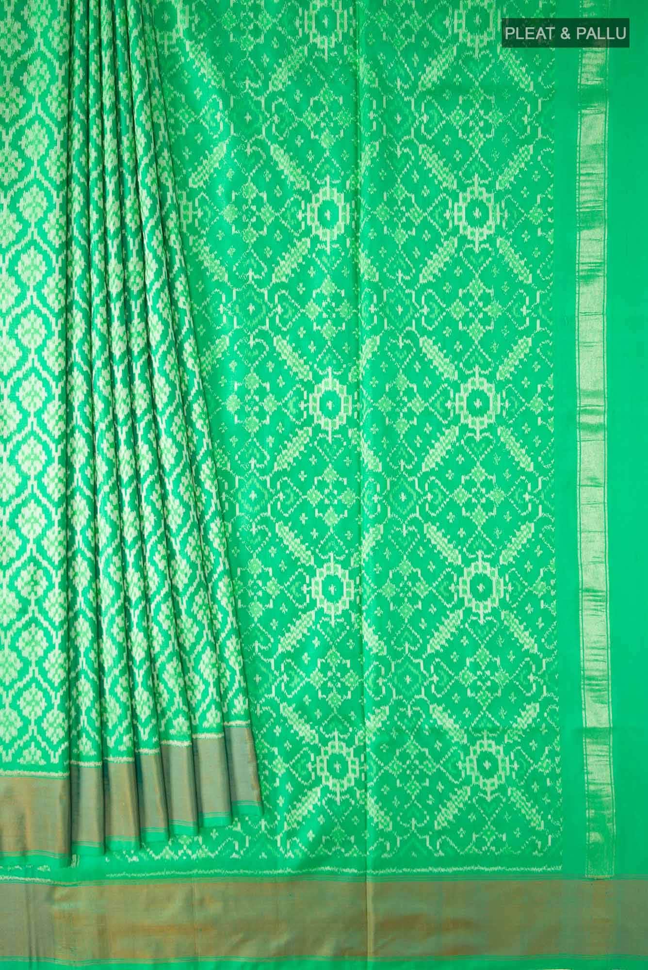 Green Pochampally Silk Saree