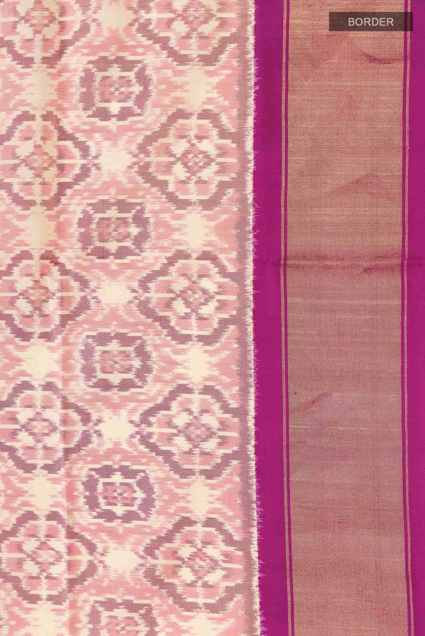 Pink Rajkot Patola Silk Saree