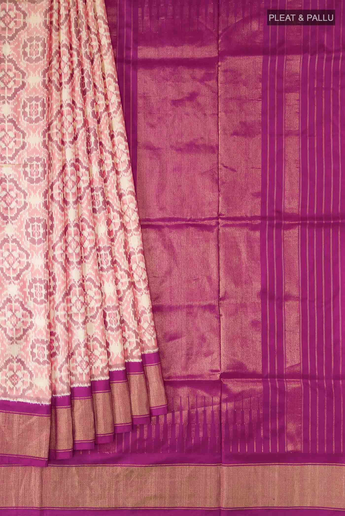 Pink Rajkot Patola Silk Saree