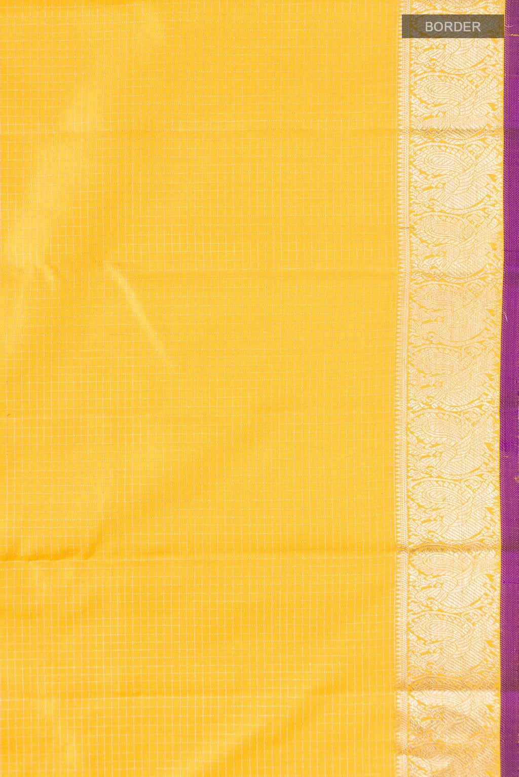 Yellow Kanchipuram Silk Saree