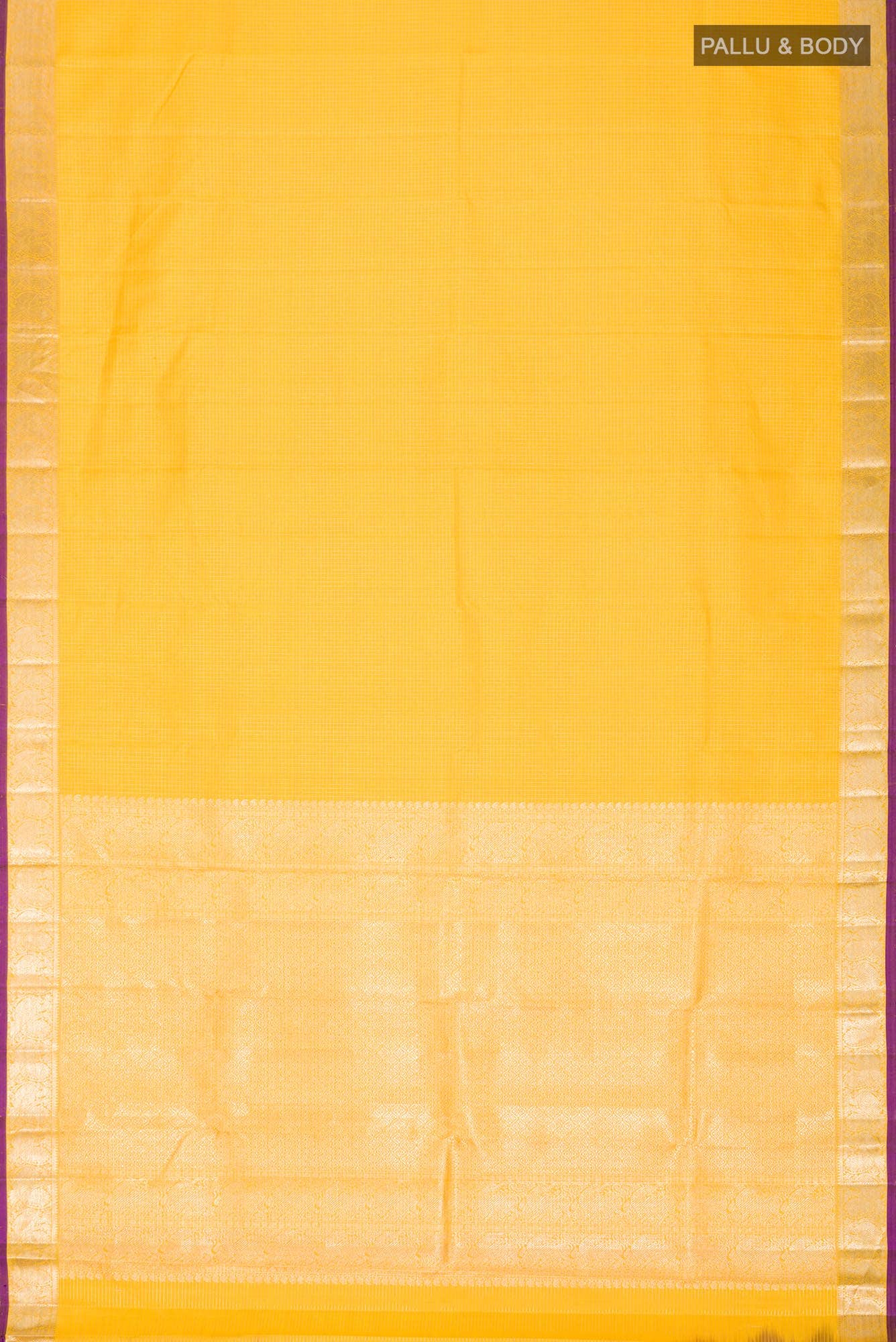 Yellow Kanchipuram Silk Saree