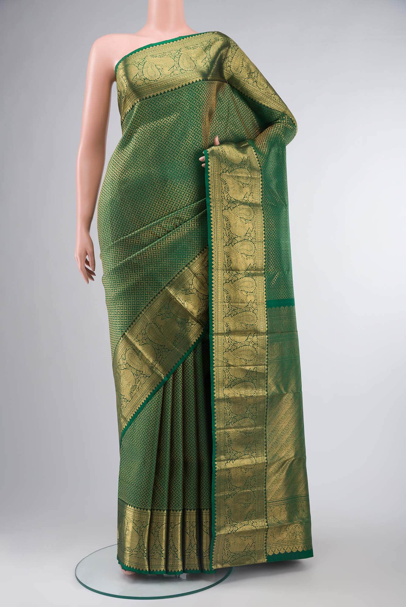 Green Kanchipuram Silk Saree