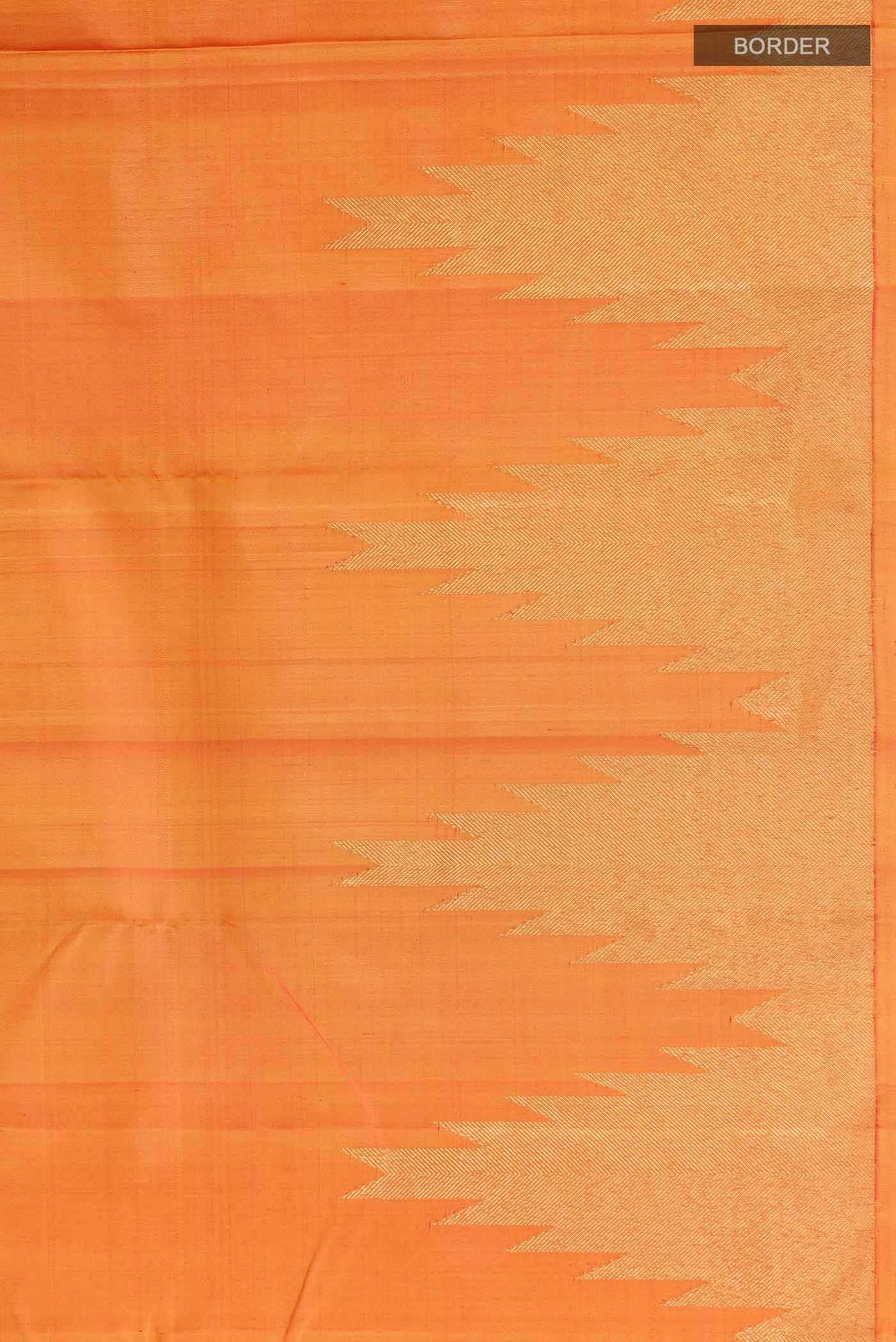 Mustard Kanchipuram Silk Saree