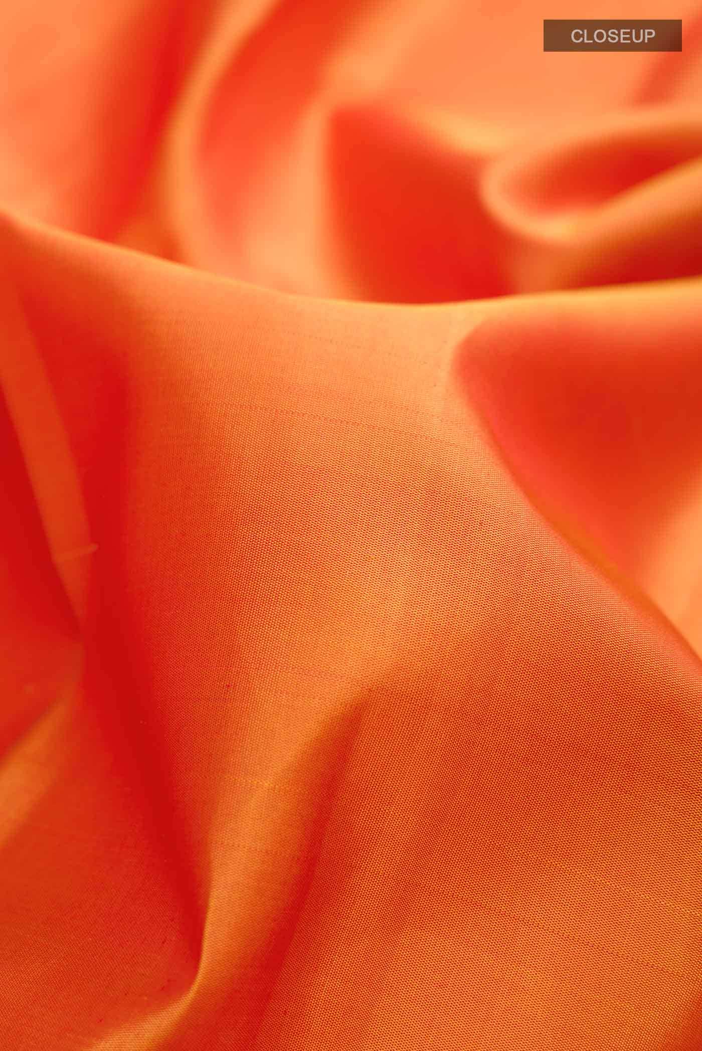 Mustard Kanchipuram Silk Saree