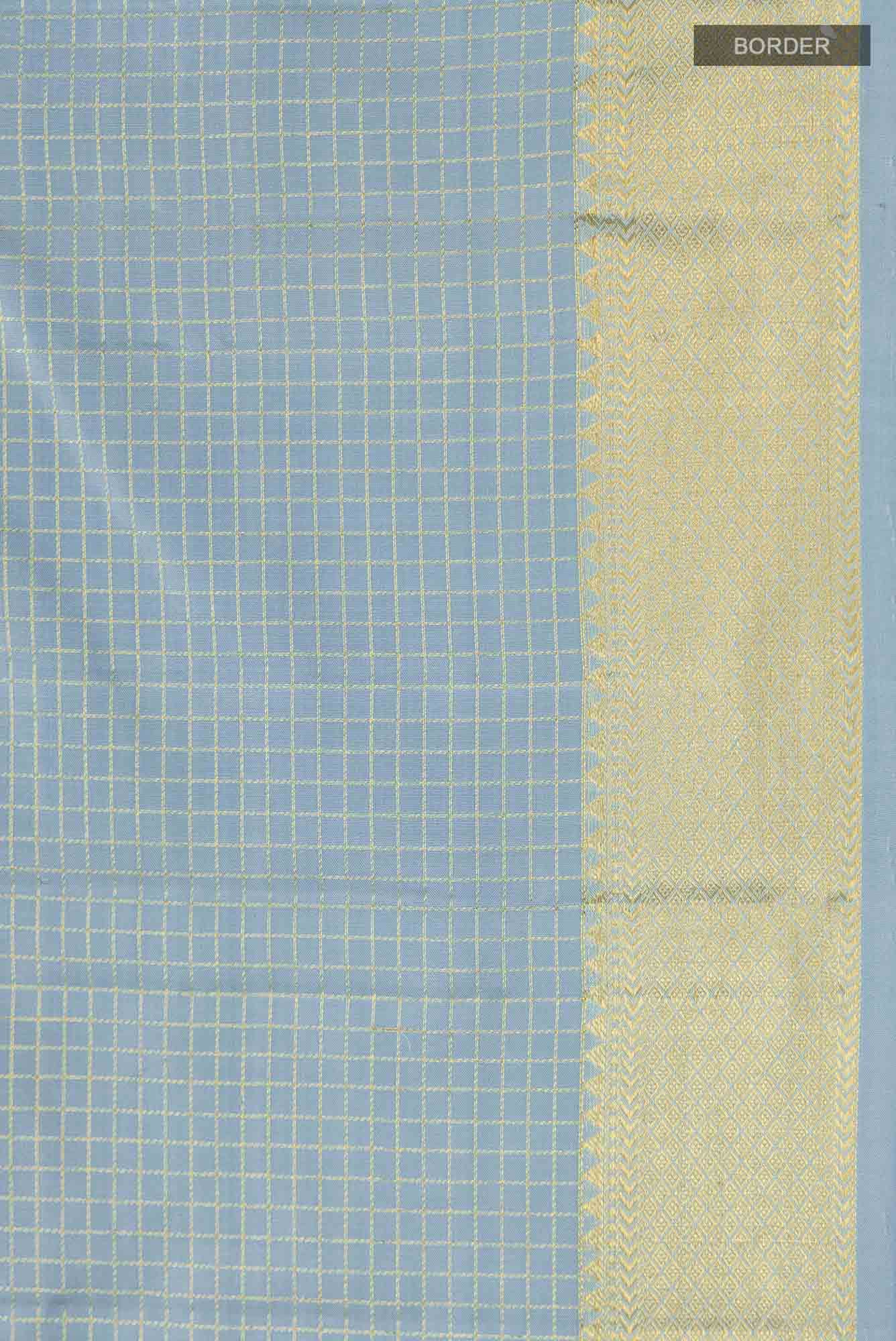 Blue Kanchipuram Silk Saree