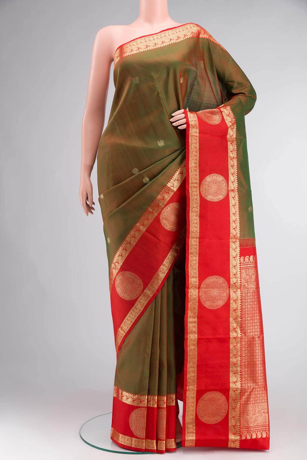 Green Kanchipuram Silk Saree
