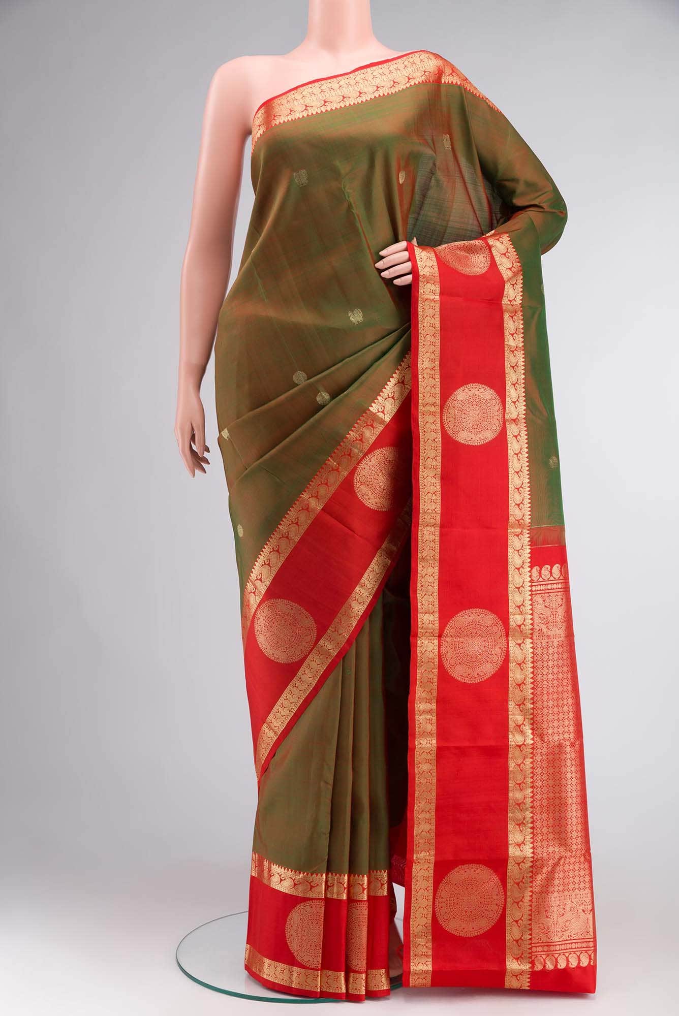 Green Kanchipuram Silk Saree