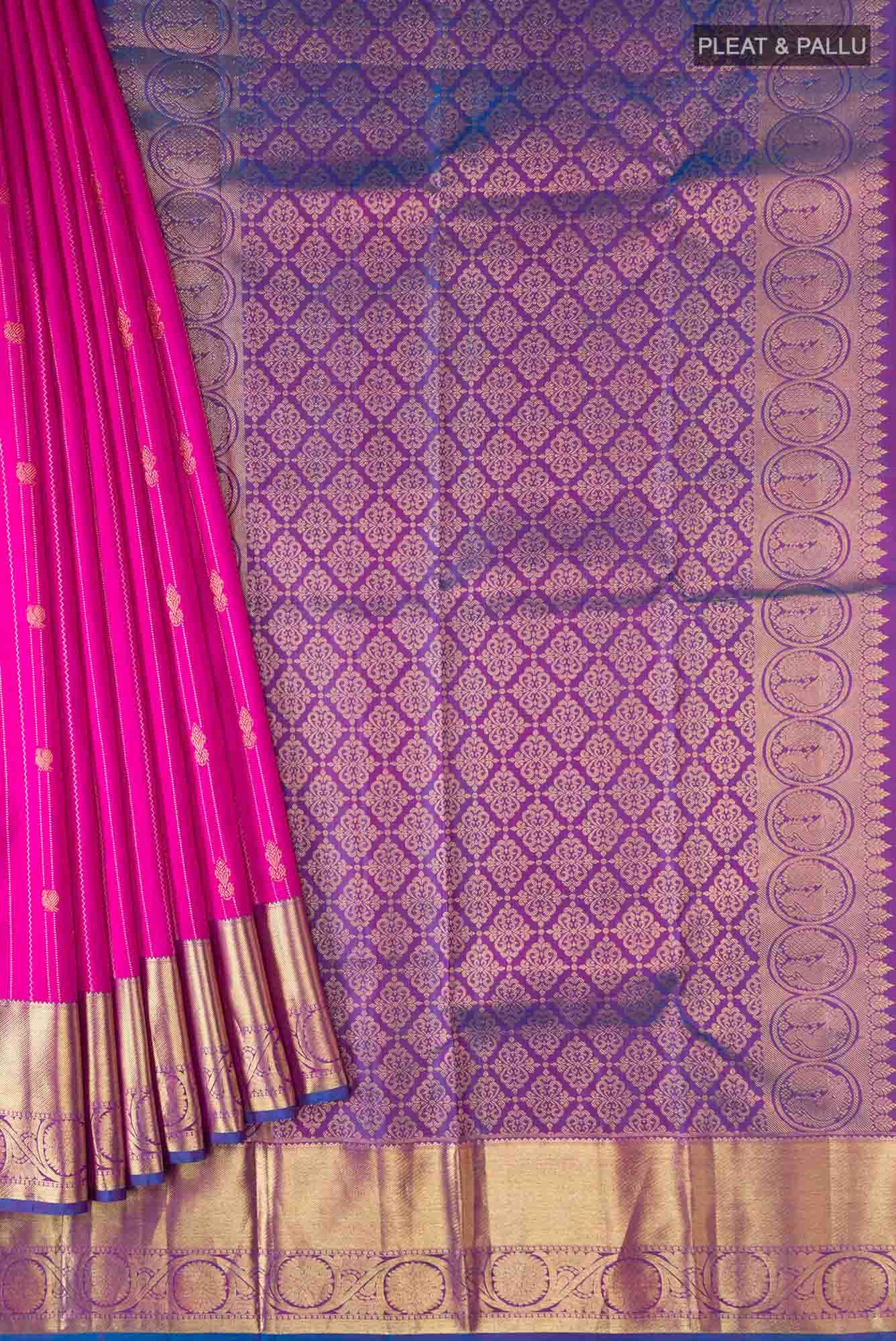 Pink Kanchipuram Silk Saree