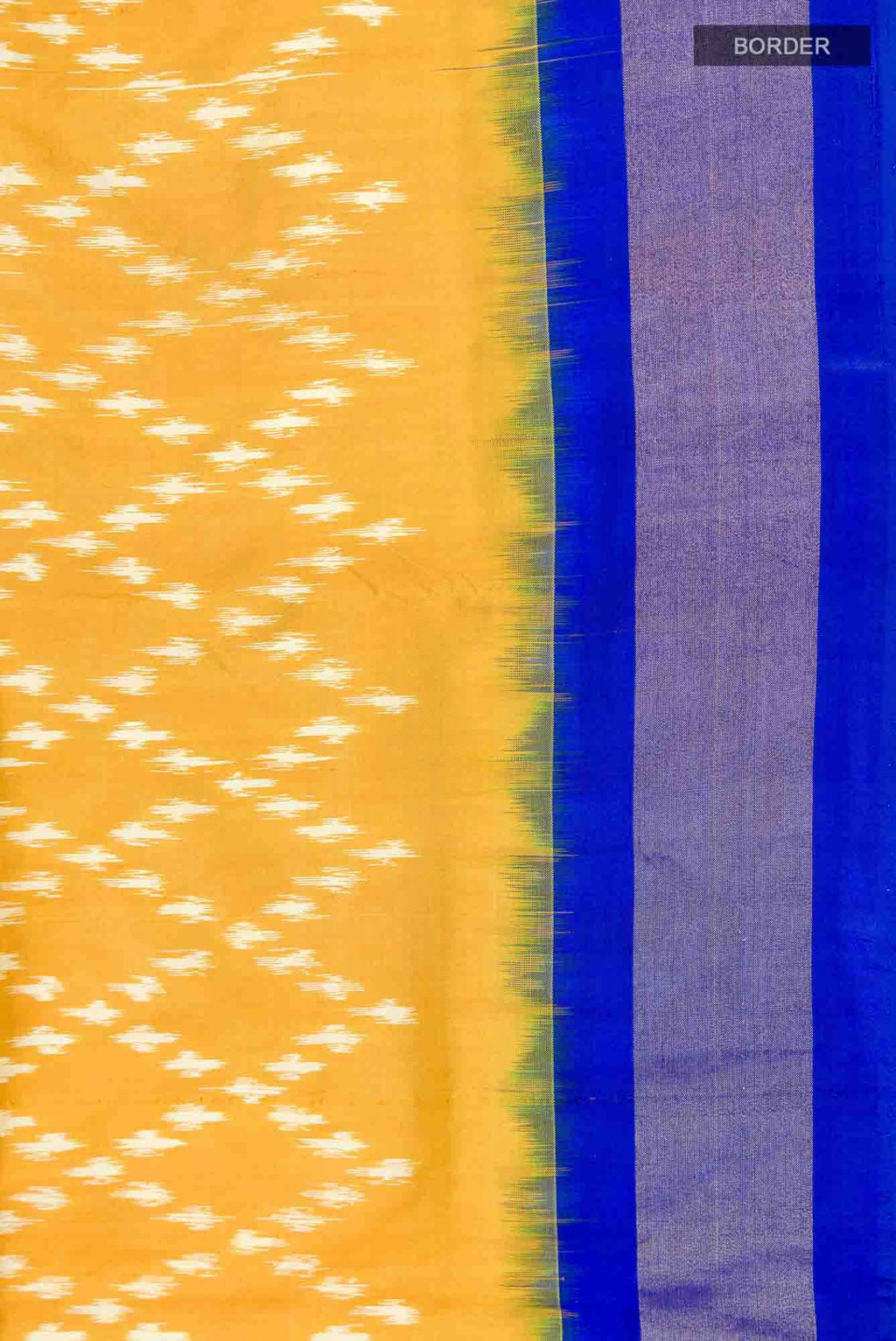 Yellow Pochampally Silk Saree