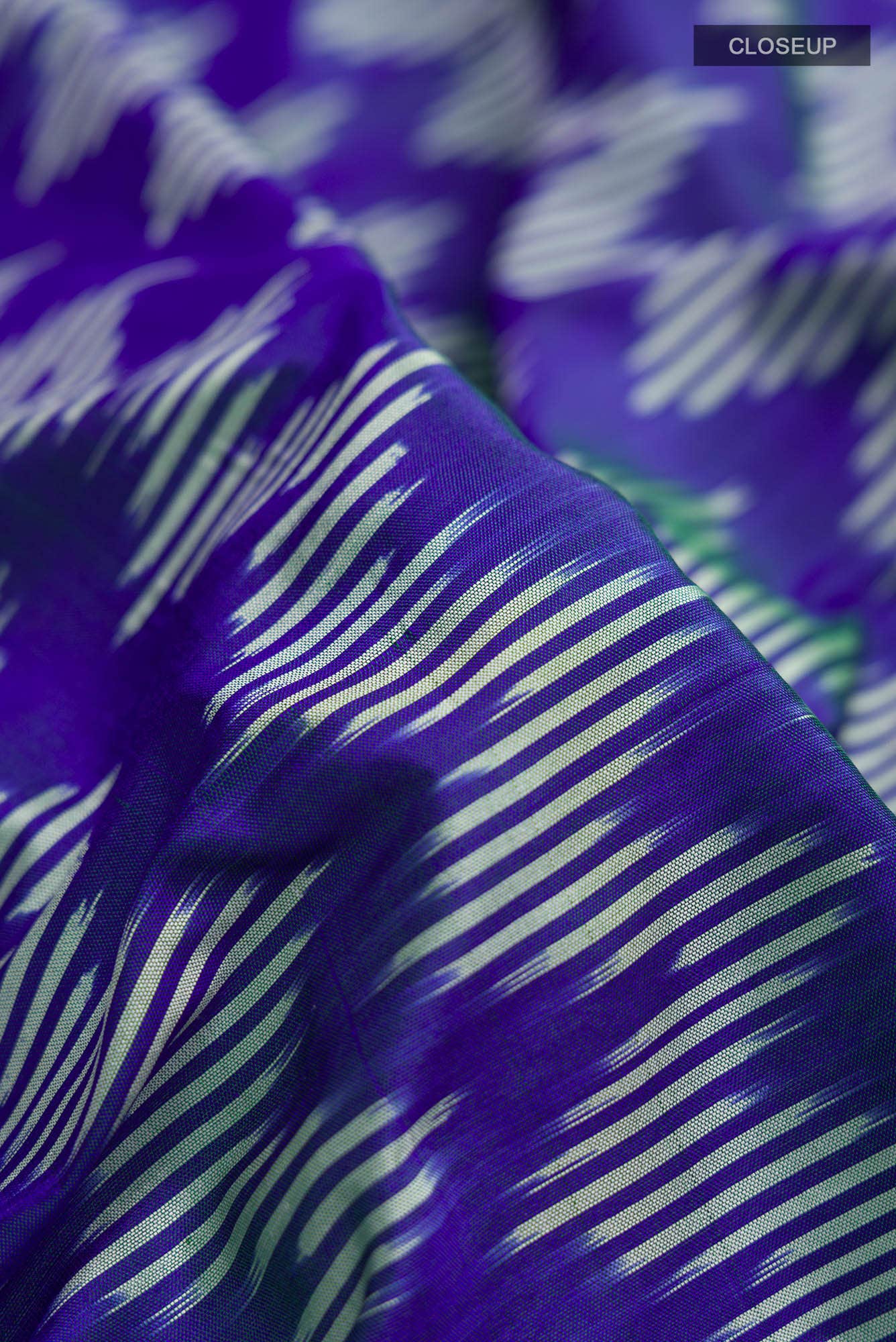 Blue Pochampally Silk Saree