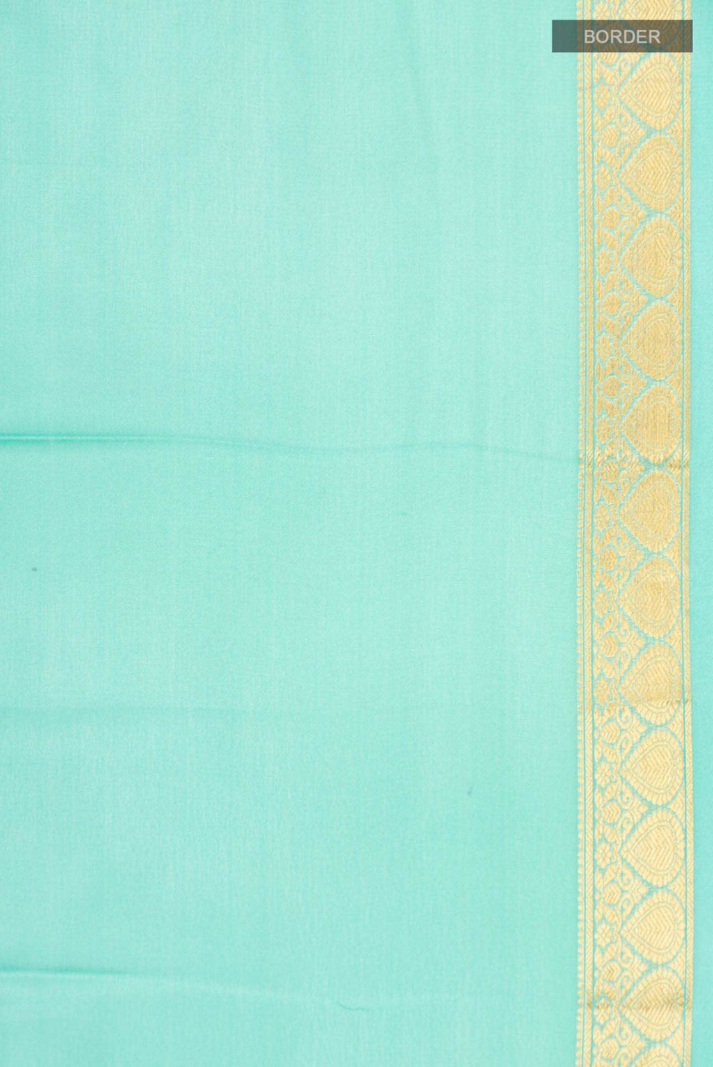 Sea Green Mysore Crepe Saree
