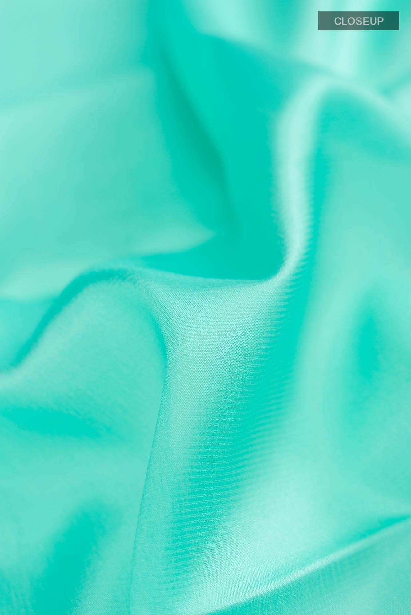 Sea Green Mysore Crepe Saree