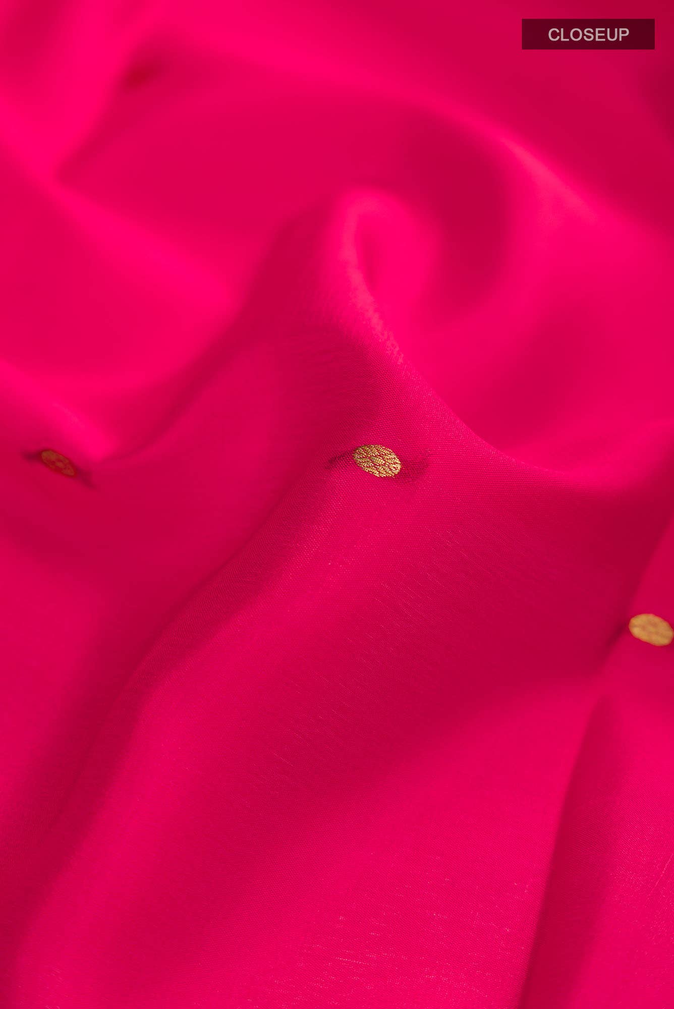 Red Mysore Crepe Saree