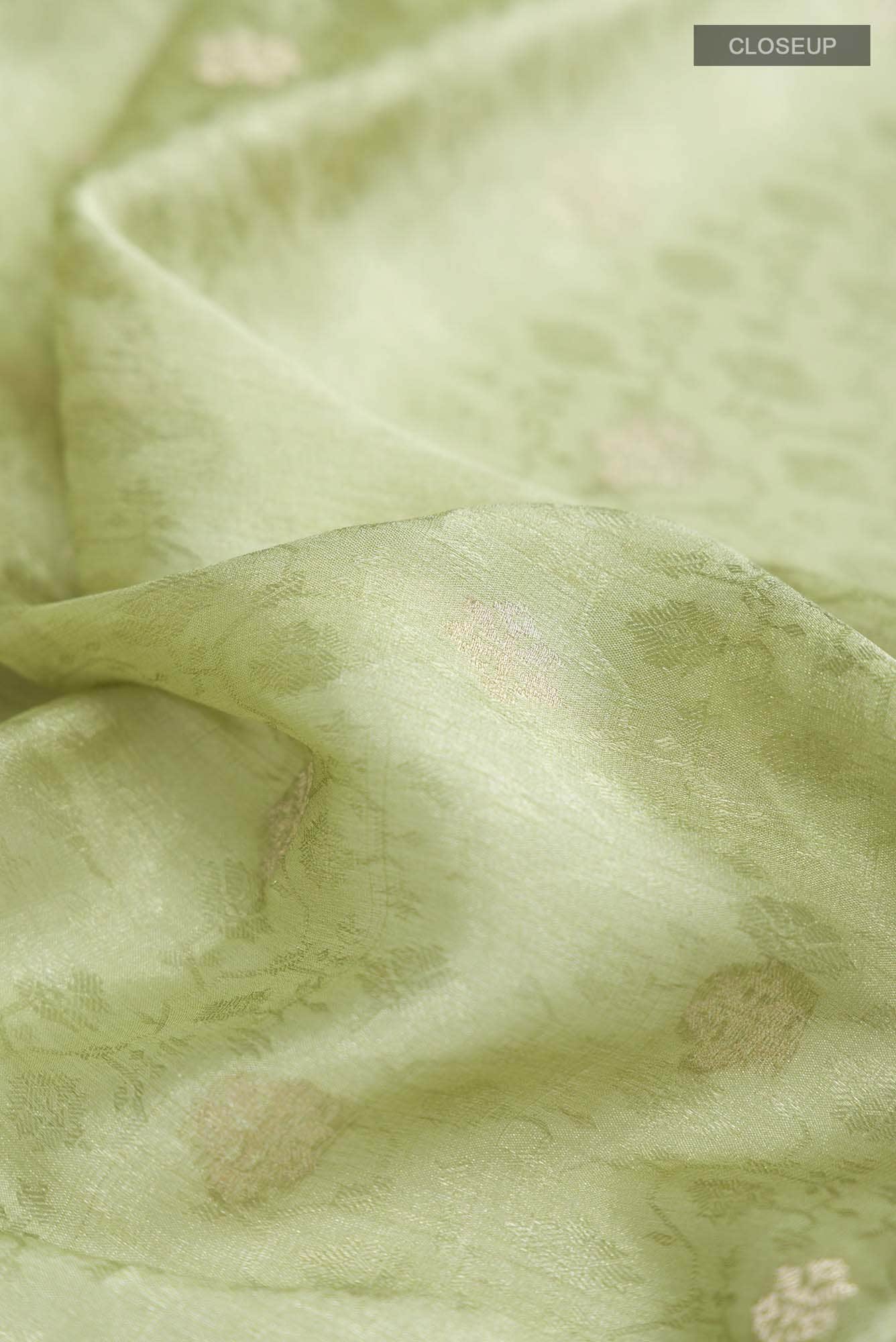 Green Georgette Saree