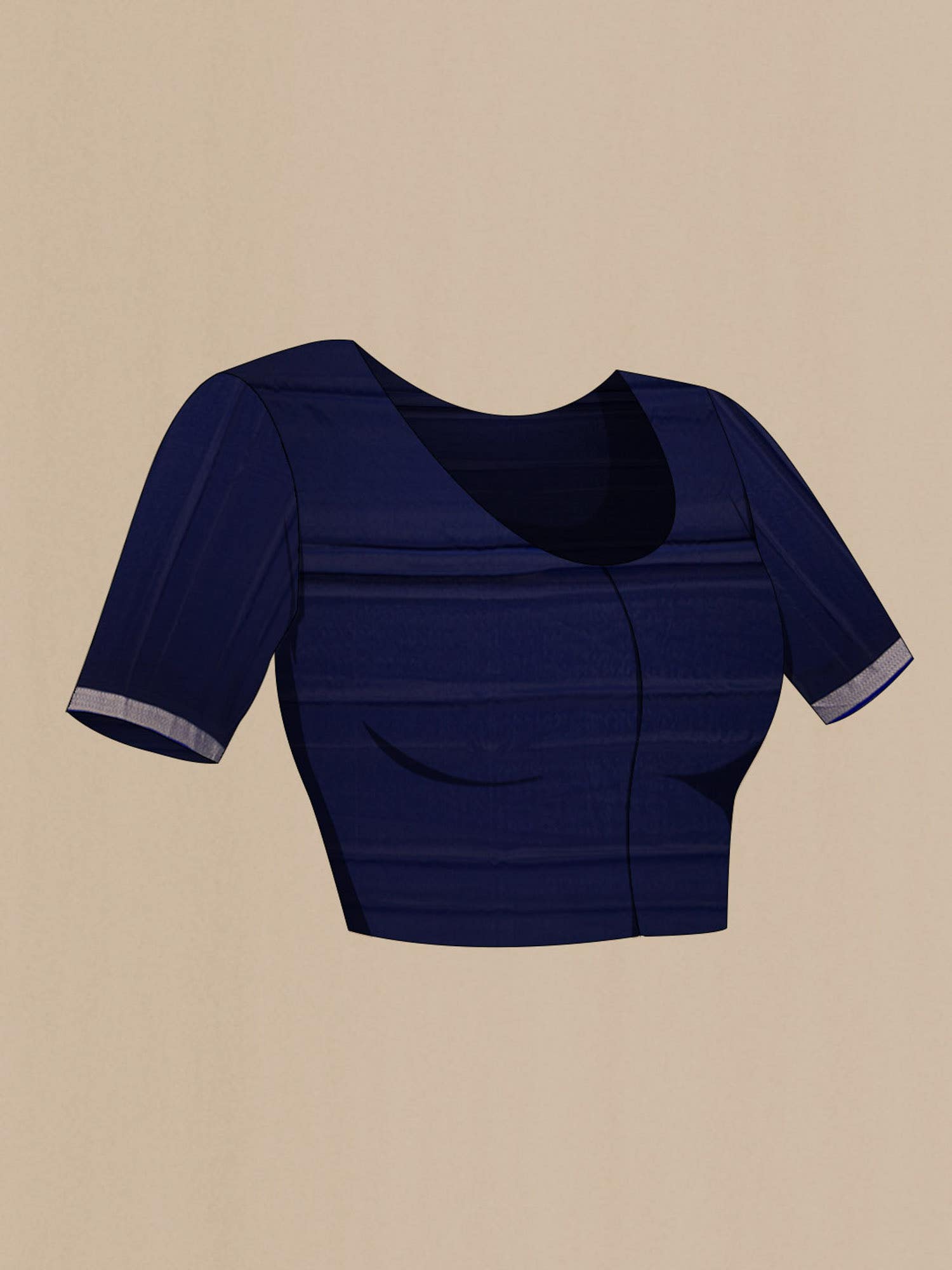 Navy Blue Georgette Saree