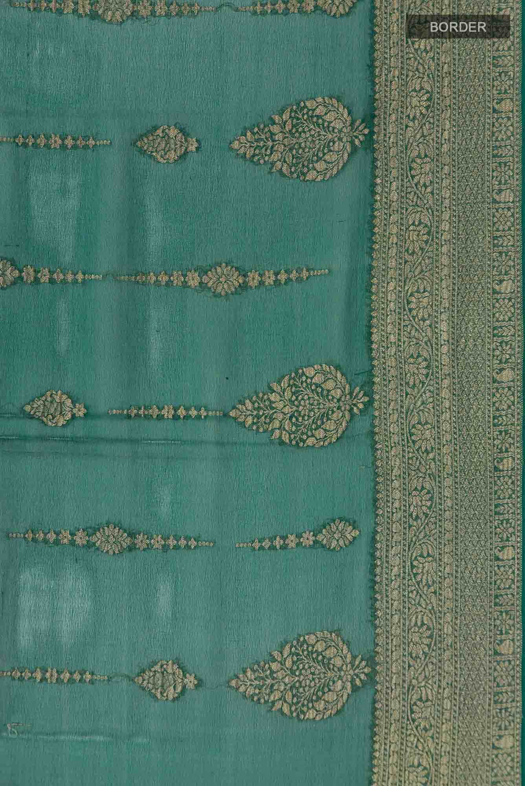 Green Georgette Saree