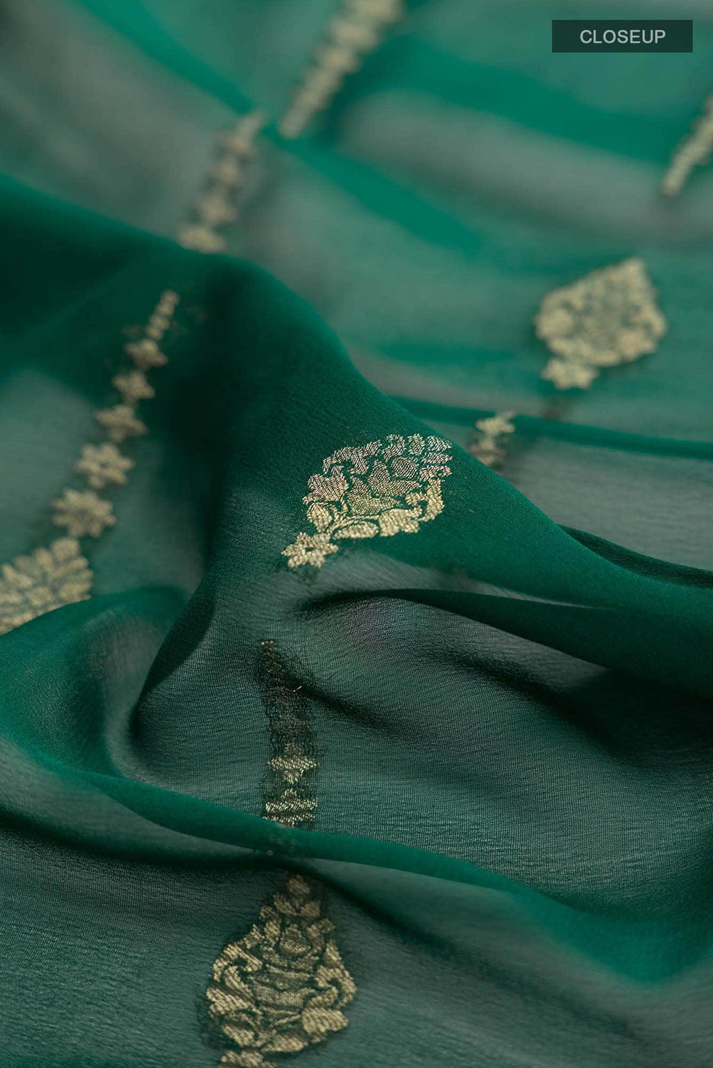 Green Georgette Saree