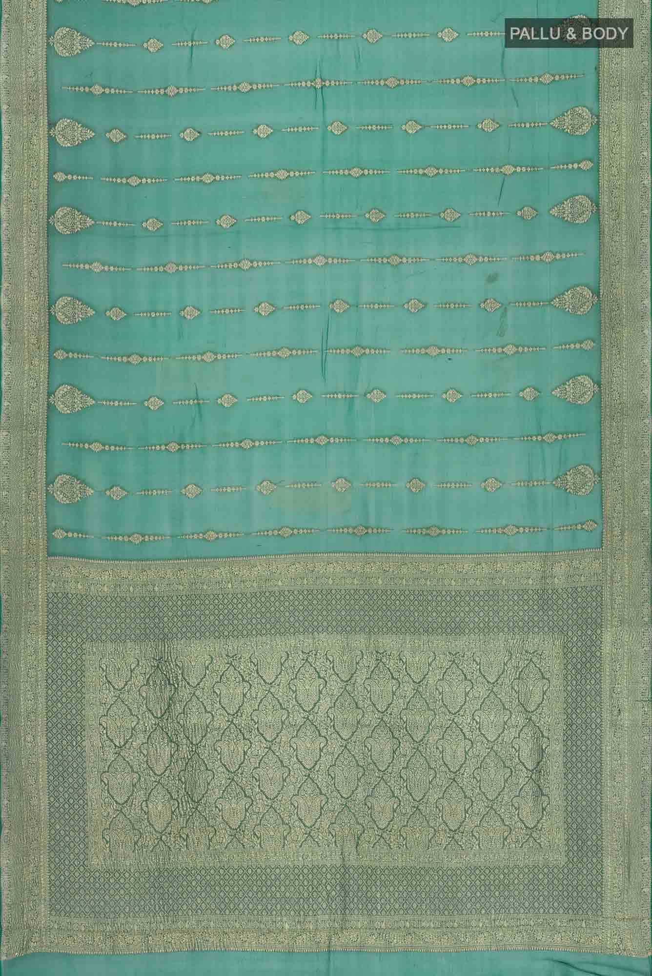 Green Georgette Saree