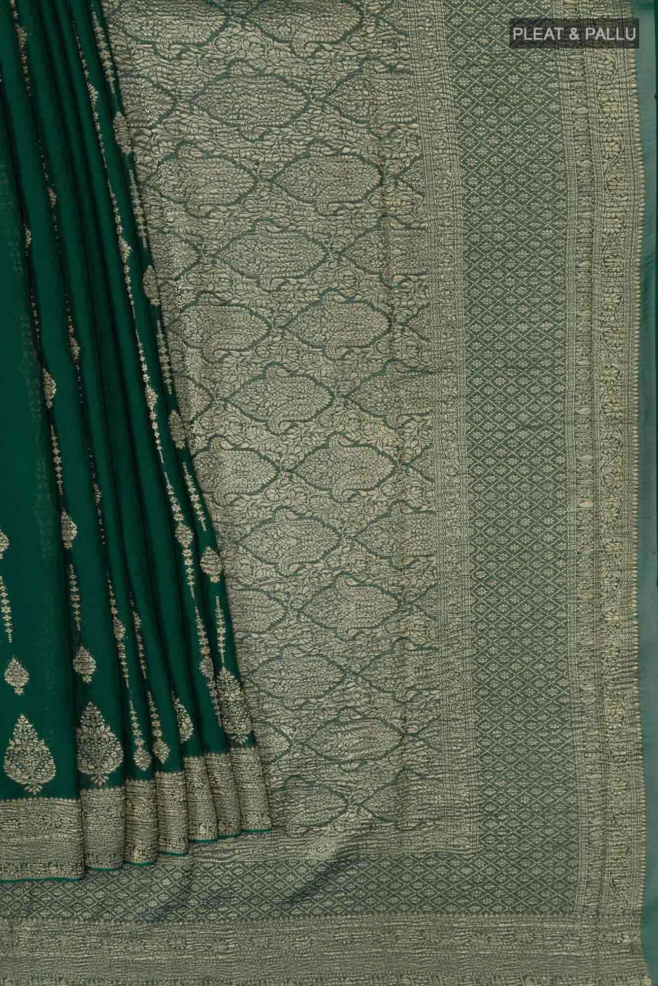 Green Georgette Saree