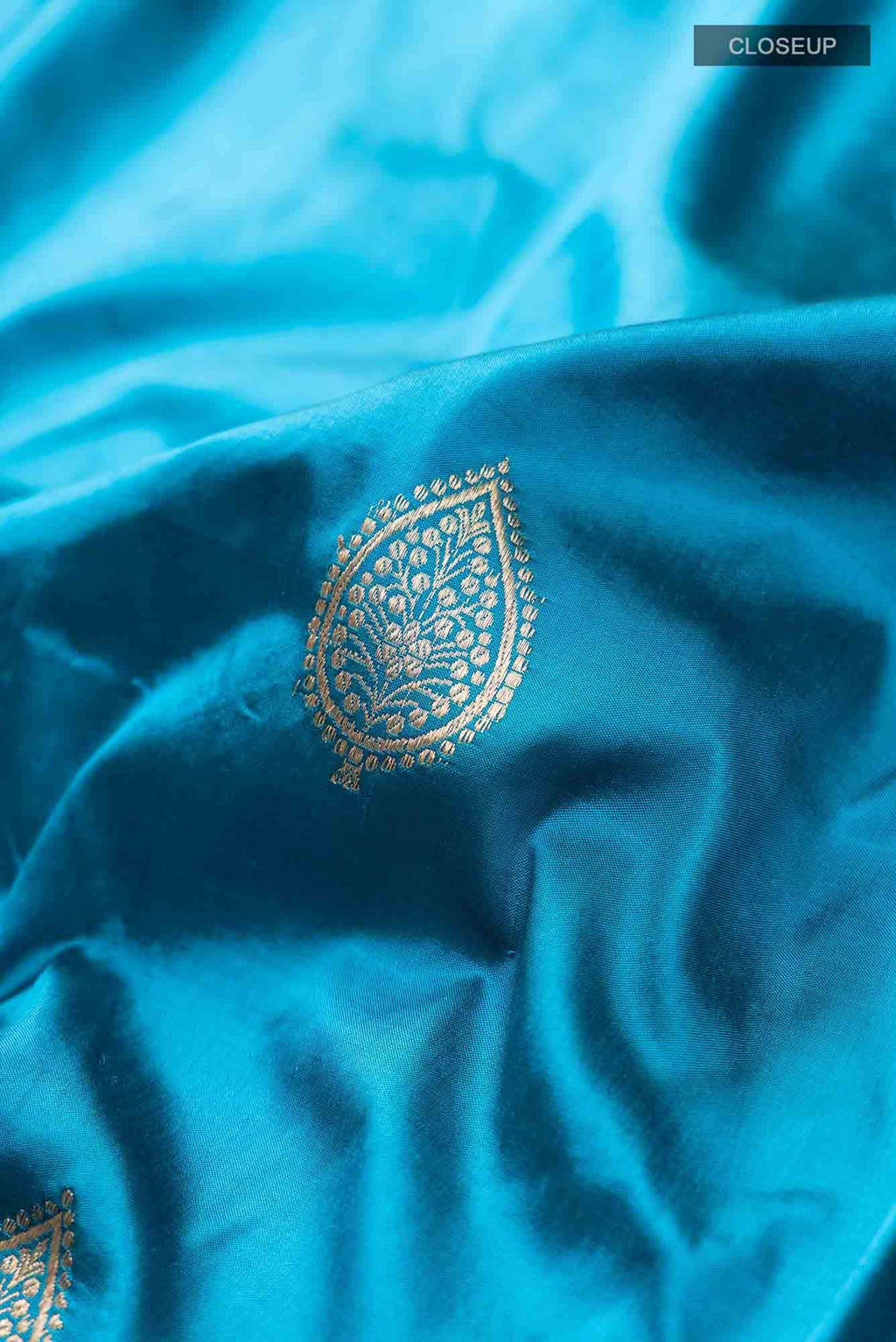 Blue Banarasi Katan Silk Saree