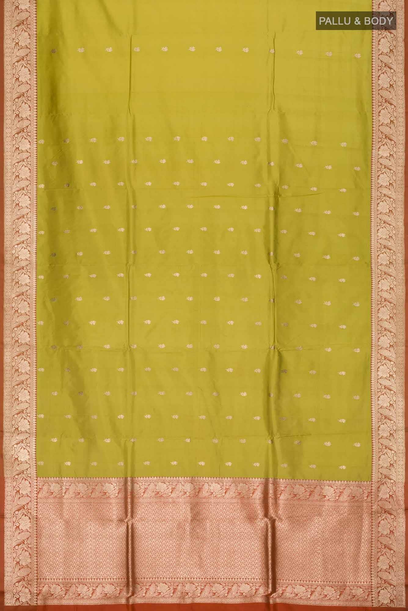 Green Banarasi Katan Silk Saree