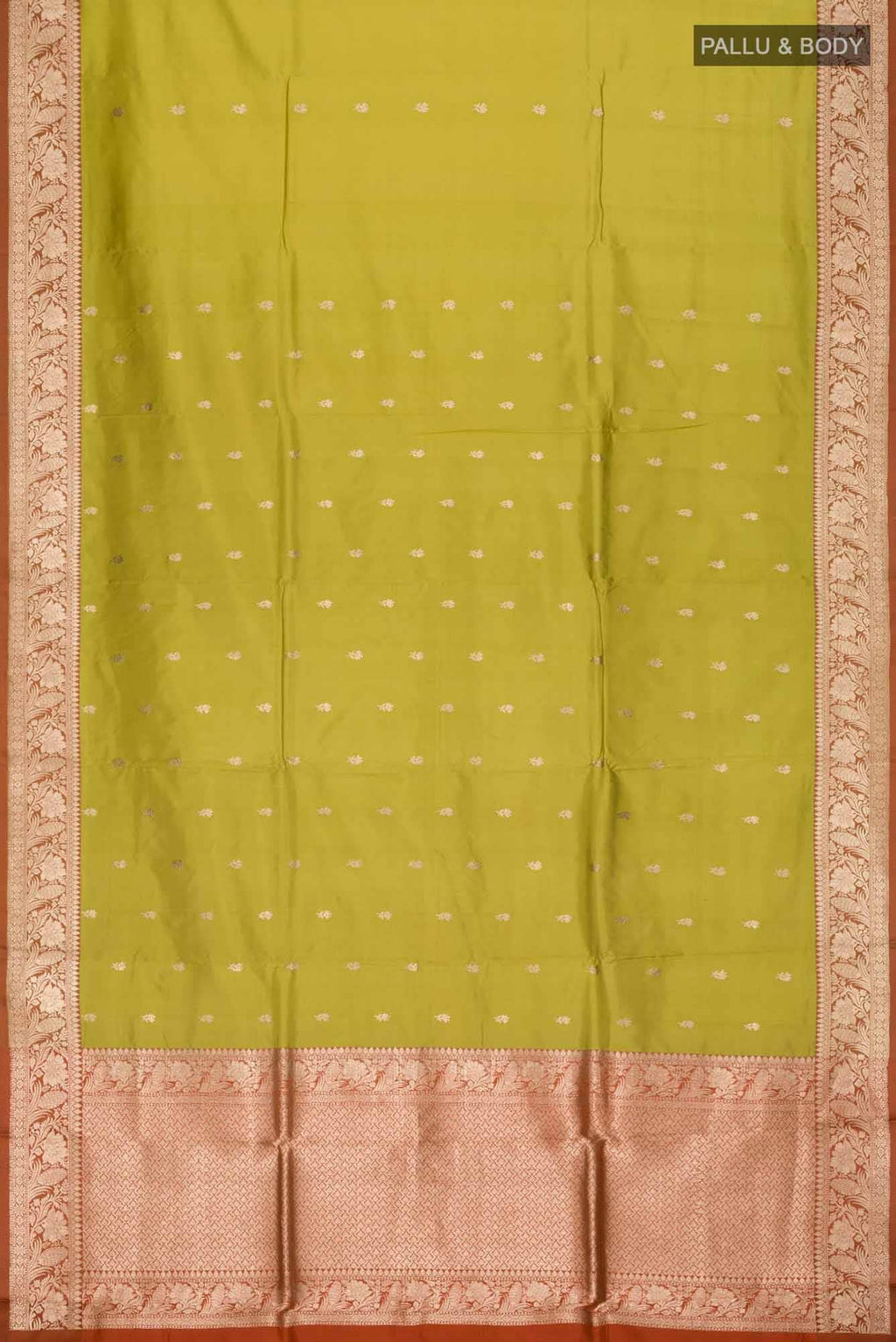 Green Banarasi Katan Silk Saree