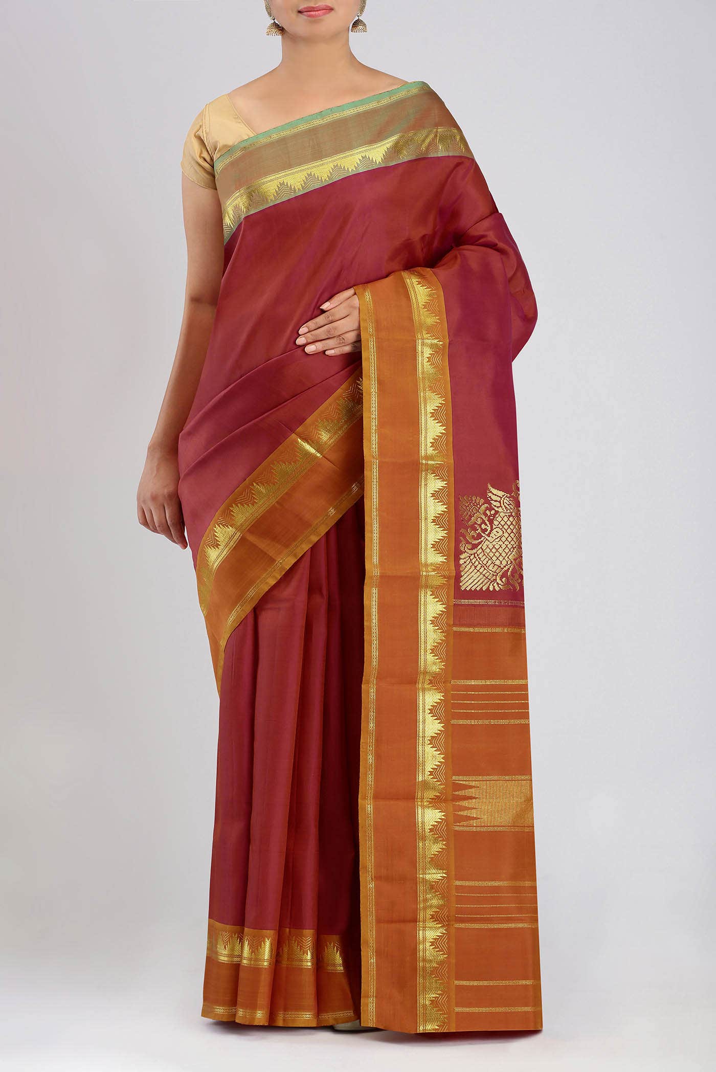 Red Kanchipuram Silk Saree