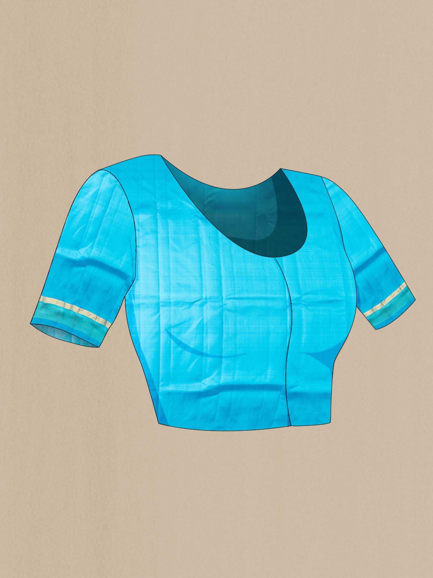 Blue Kanchipuram Silk Saree