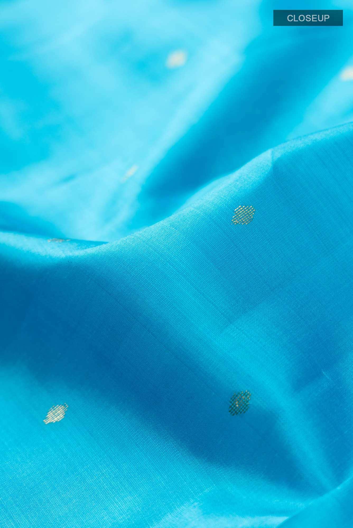 Blue Kanchipuram Silk Saree