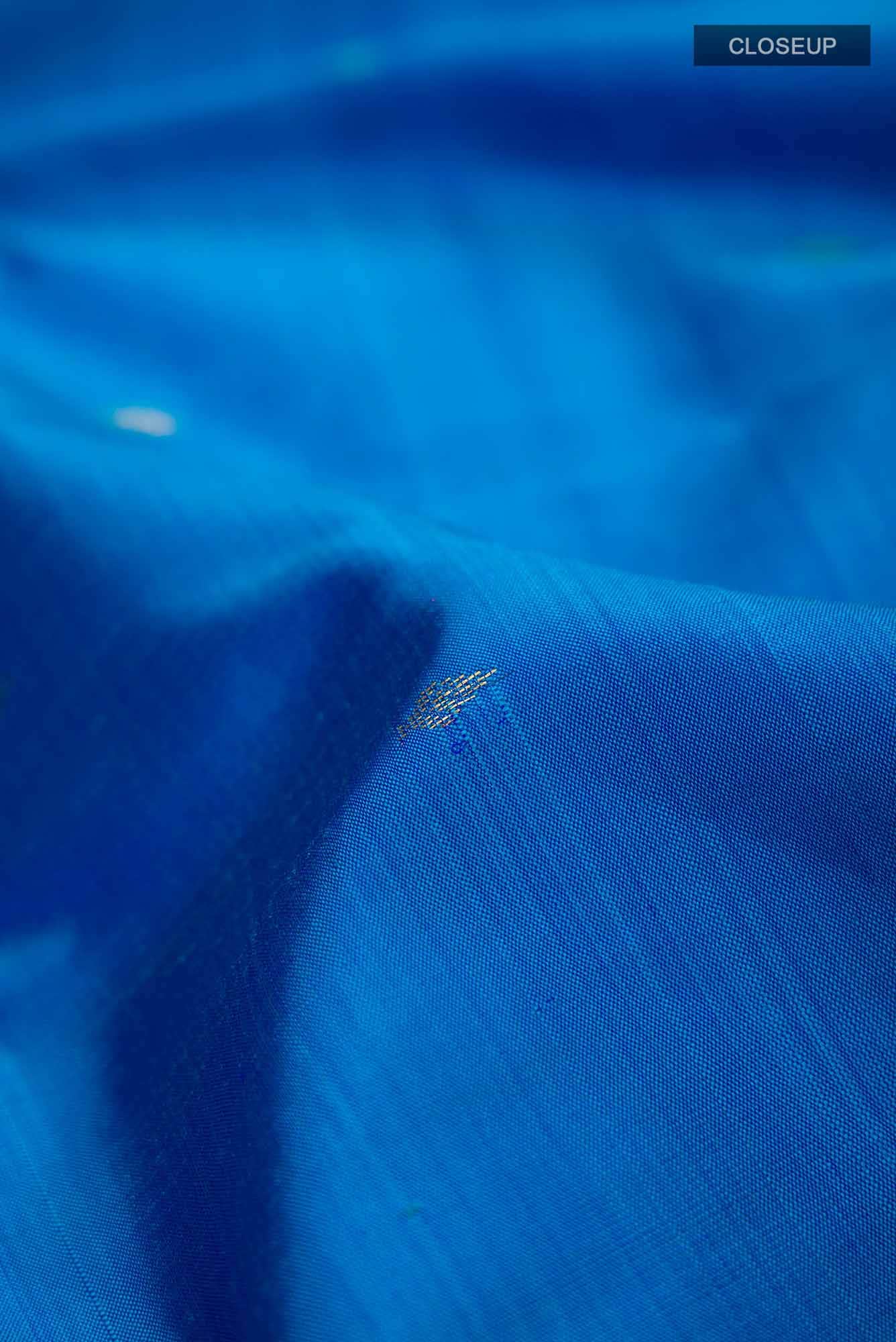 Blue Kanchipuram Silk Saree
