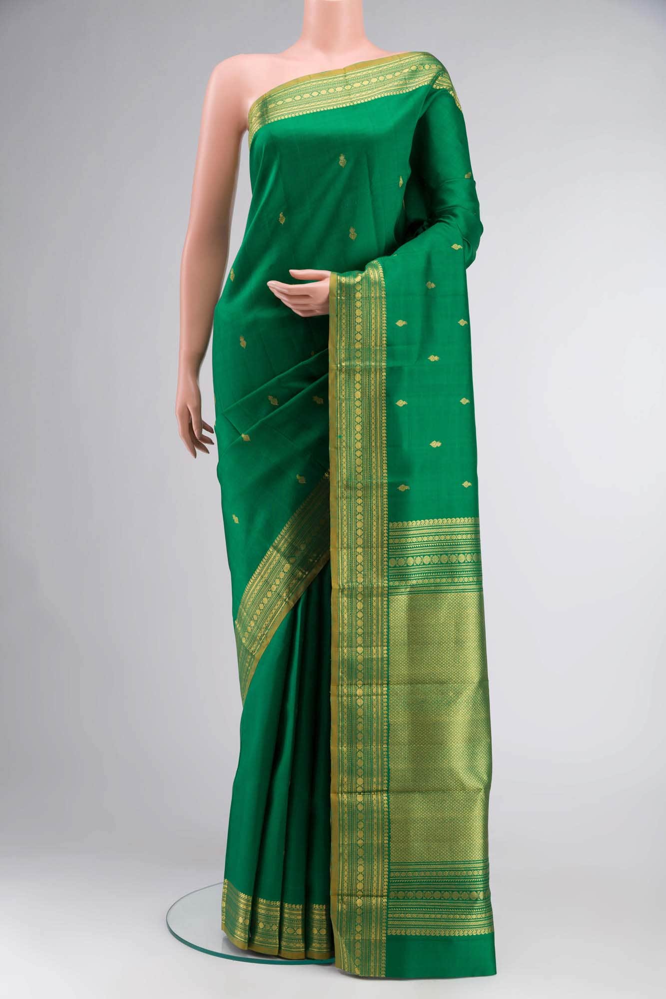 Green Kanchipuram Silk Saree