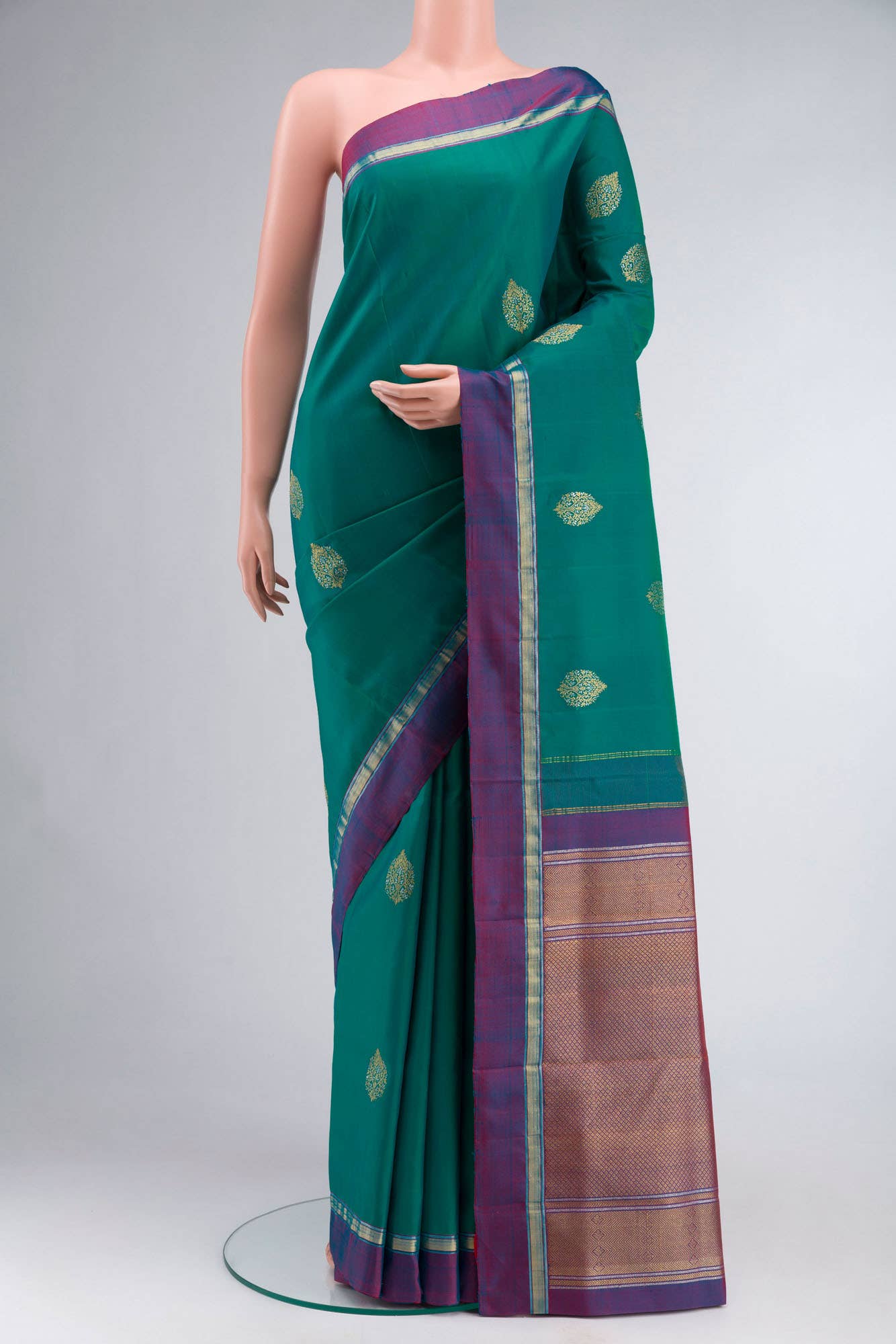Green Kanchipuram Silk Saree