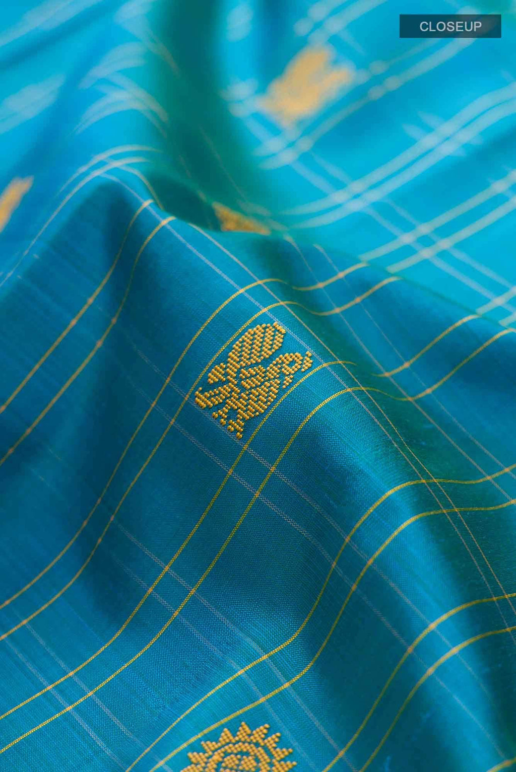 Blue Kanchipuram Silk Saree
