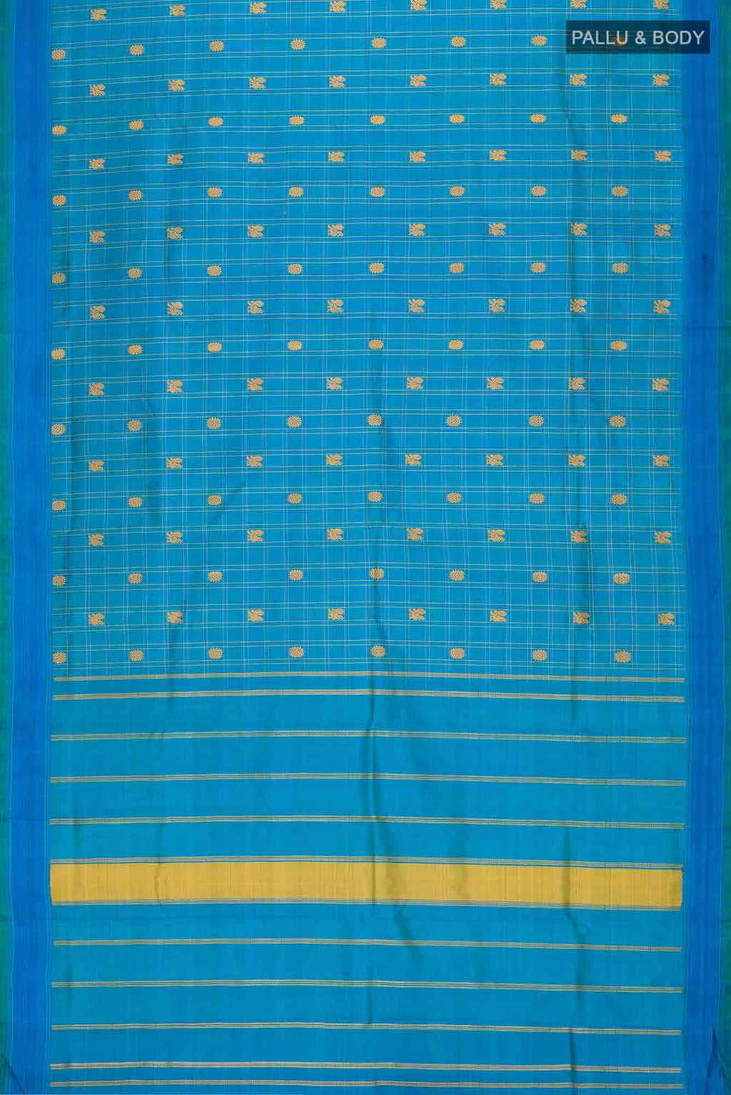 Blue Kanchipuram Silk Saree
