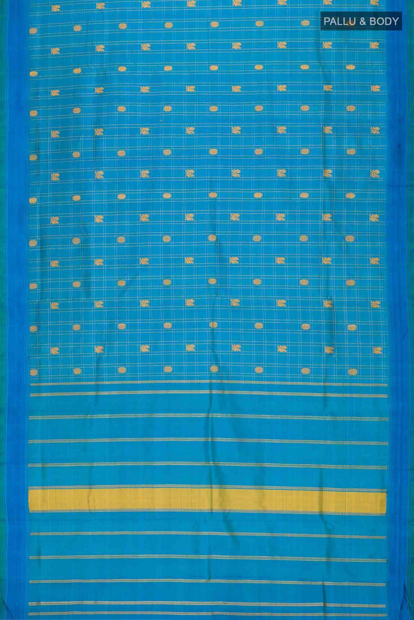 Blue Kanchipuram Silk Saree