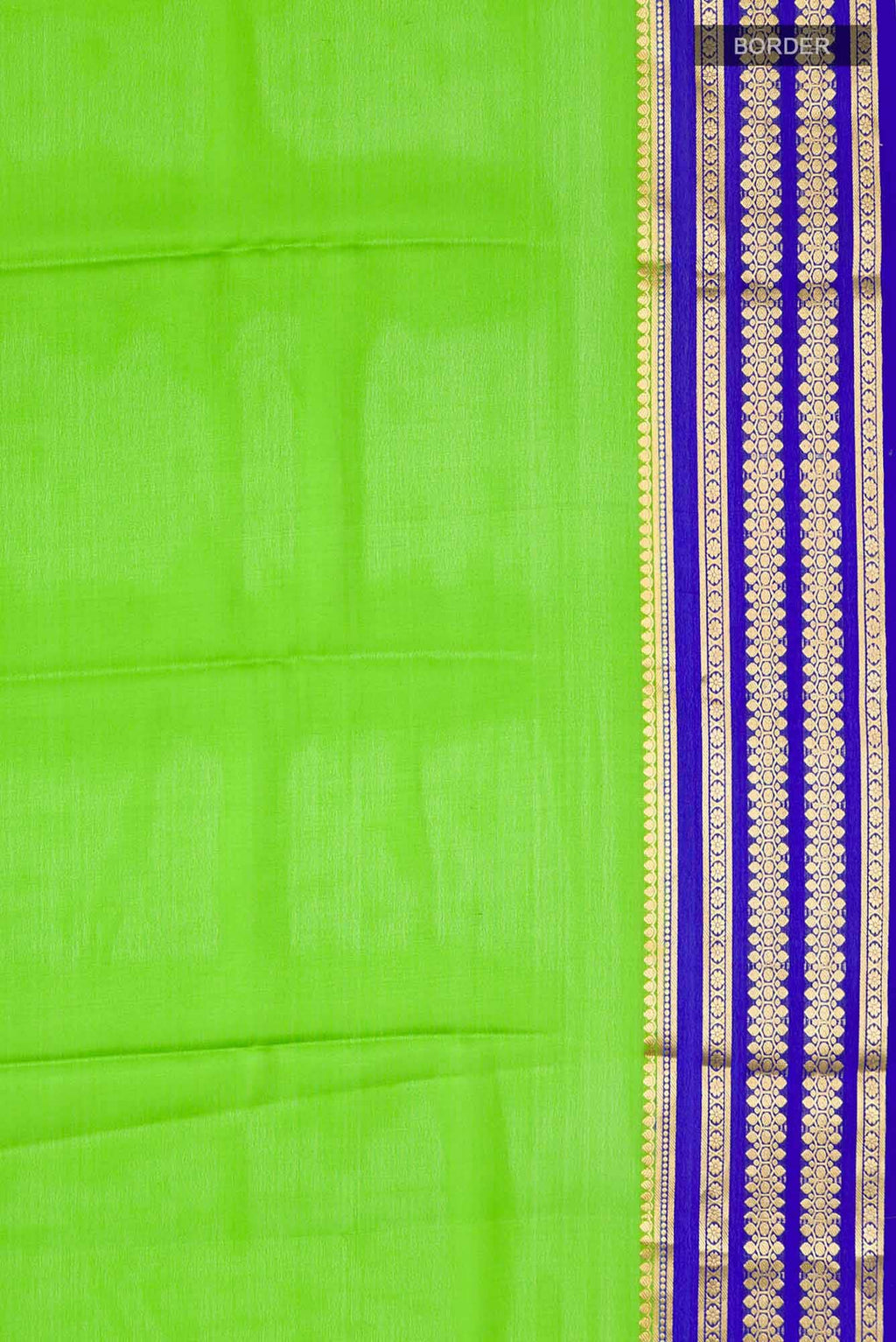 Green Mysore Crepe Saree