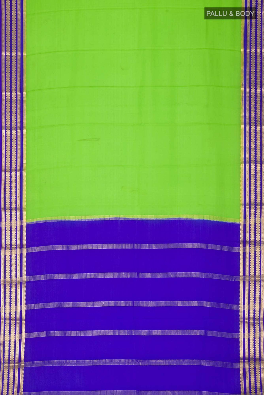 Green Mysore Crepe Saree