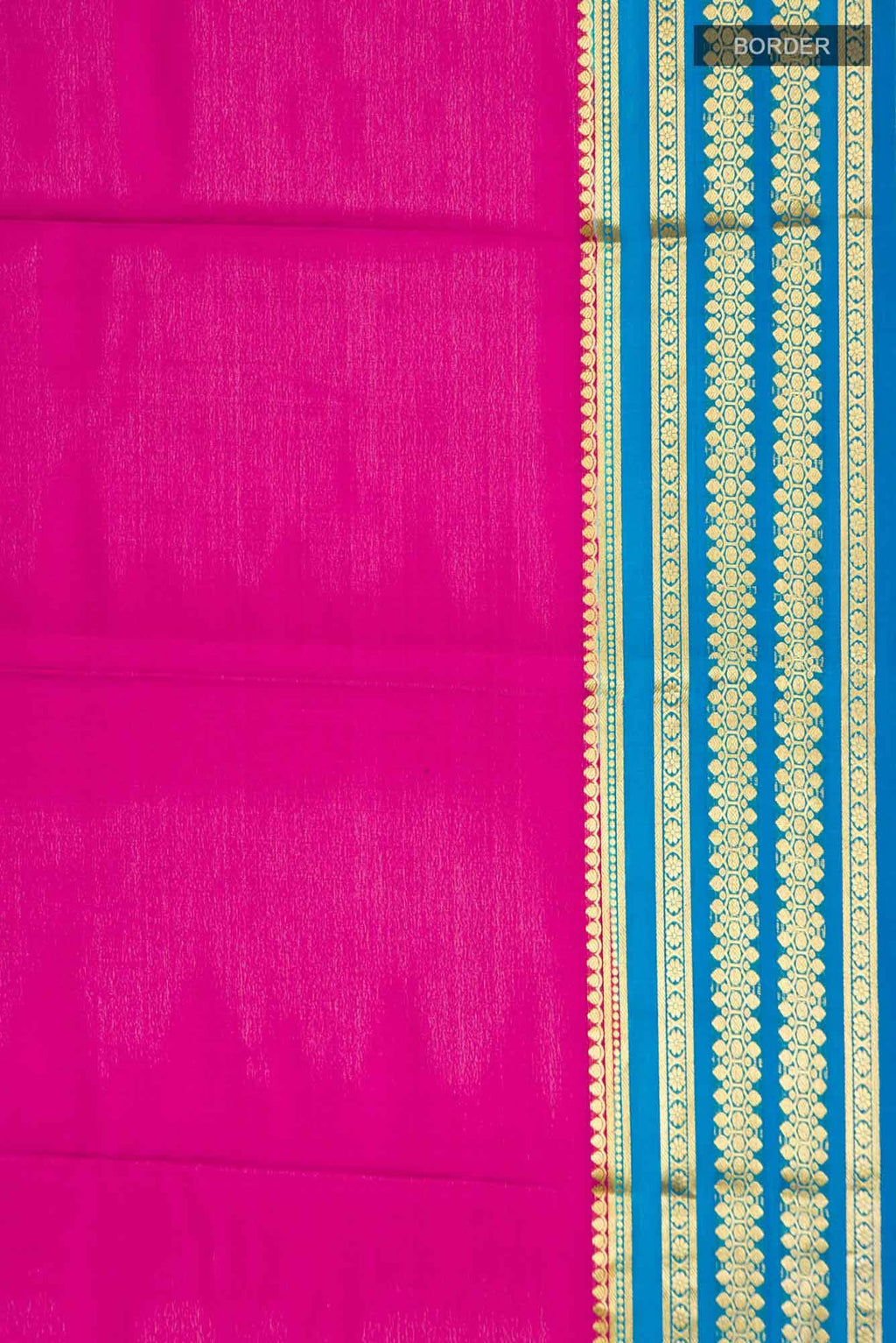 Pink Mysore Crepe Saree