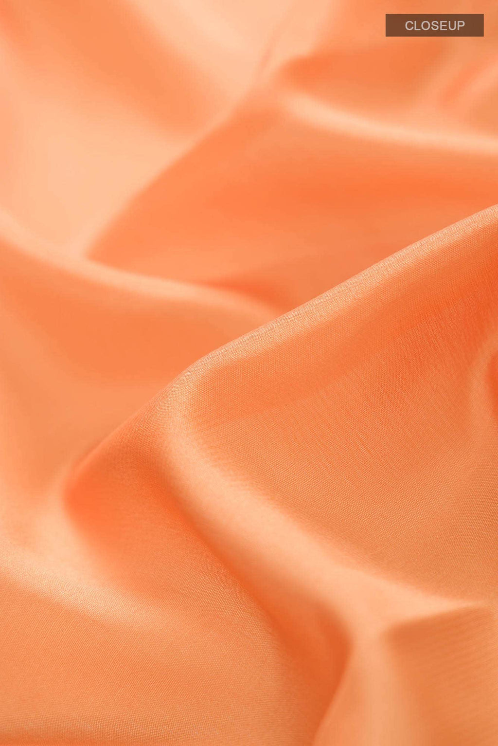 Orange Mysore Crepe Saree
