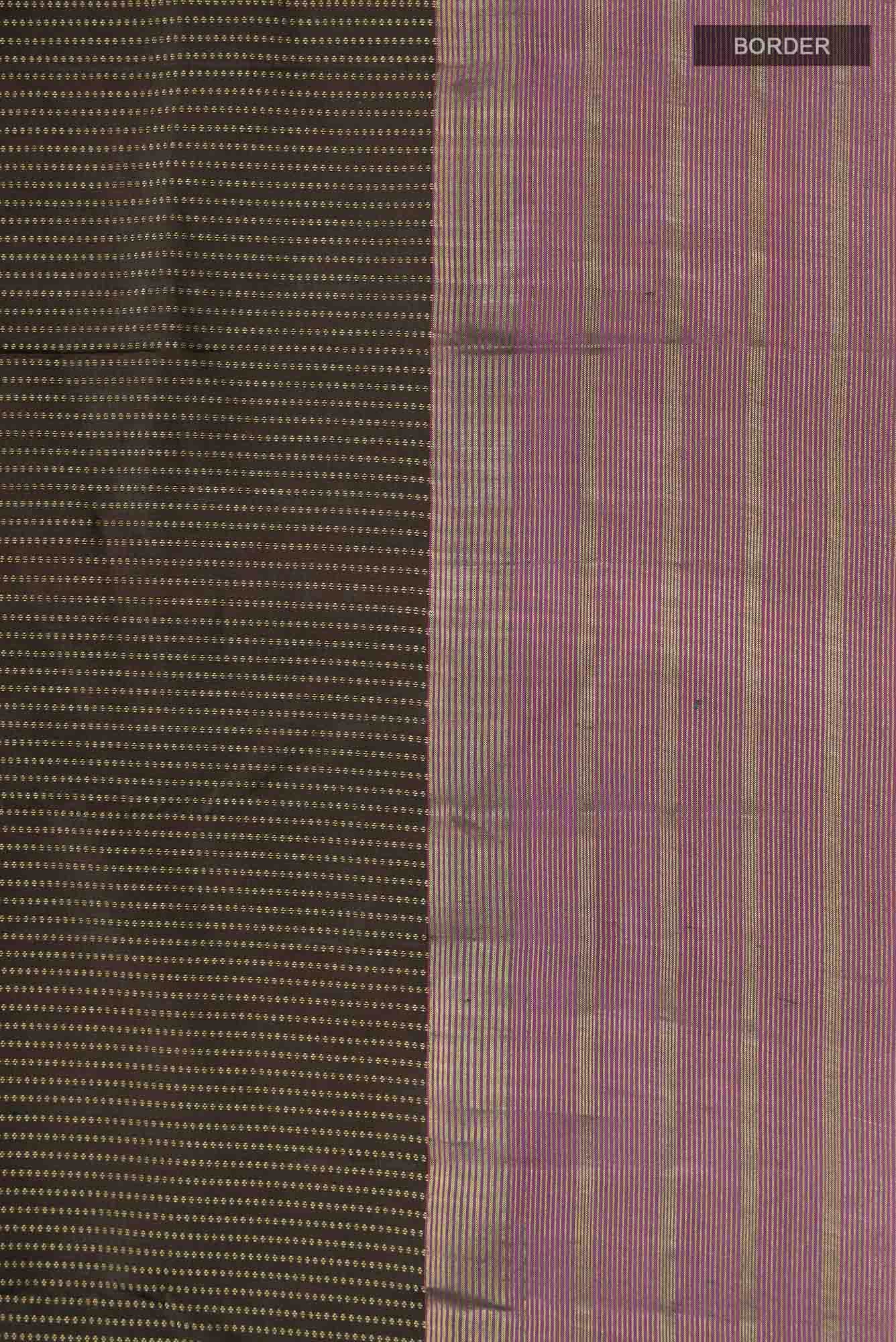 Black Kanchipuram Silk Saree